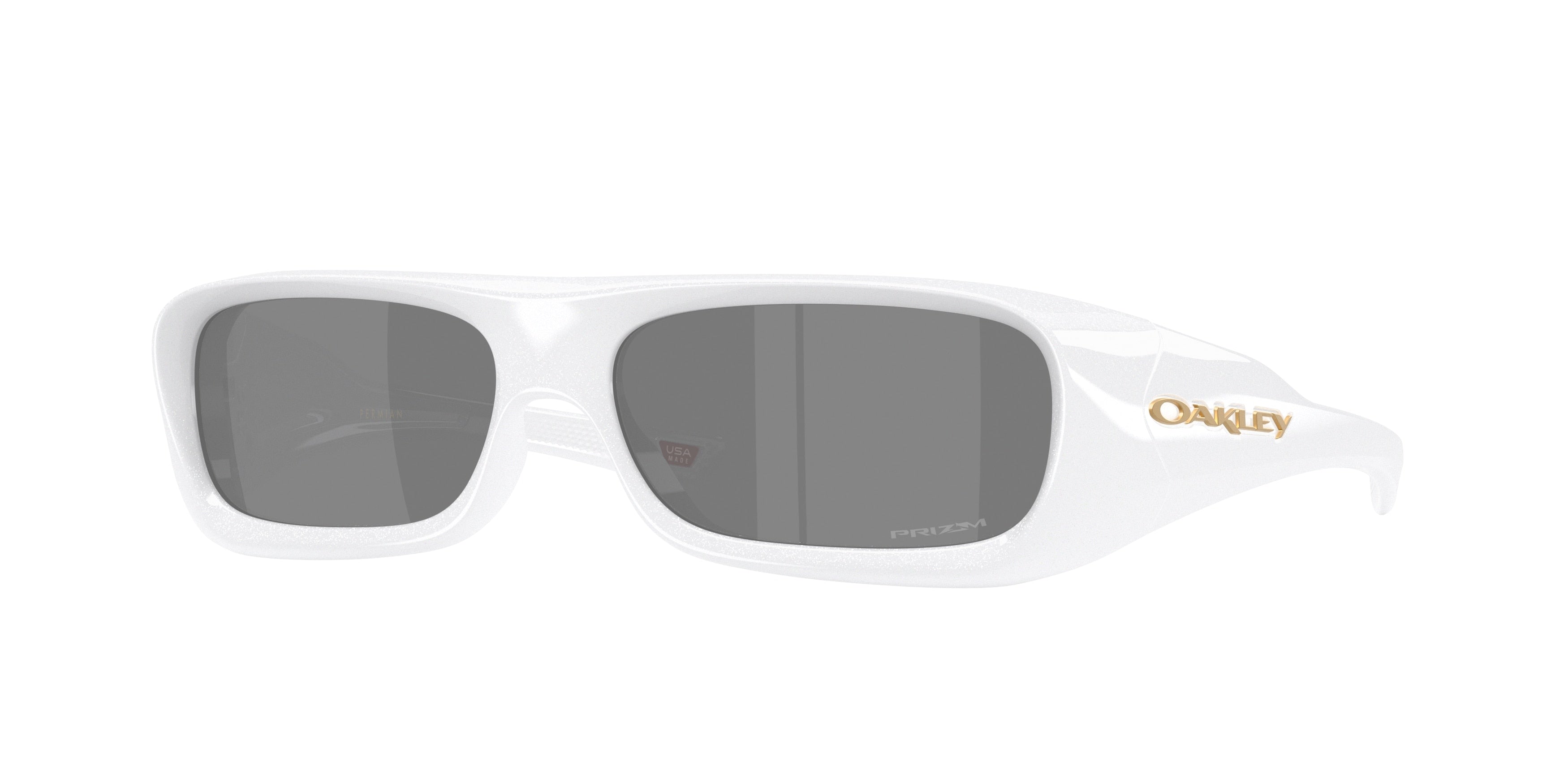 Oakley PERMIAN OO9520 Rectangle Sunglasses  952002-Pearlized White 59-140-15 - Color Map White