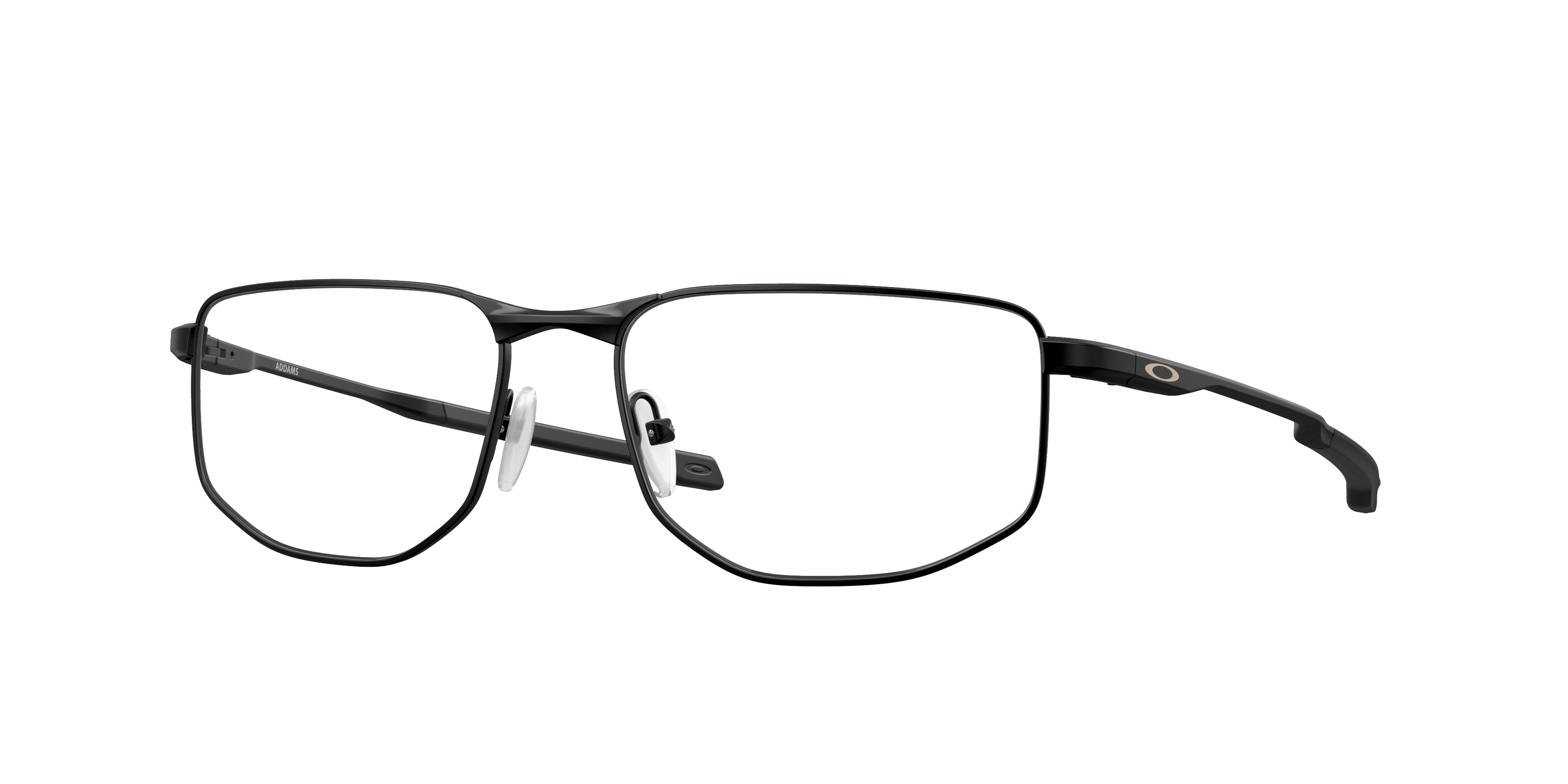 Oakley Optical ADDAMS OX3012 Rectangle Eyeglasses  301201-Satin Black 56-140-17 - Color Map Black