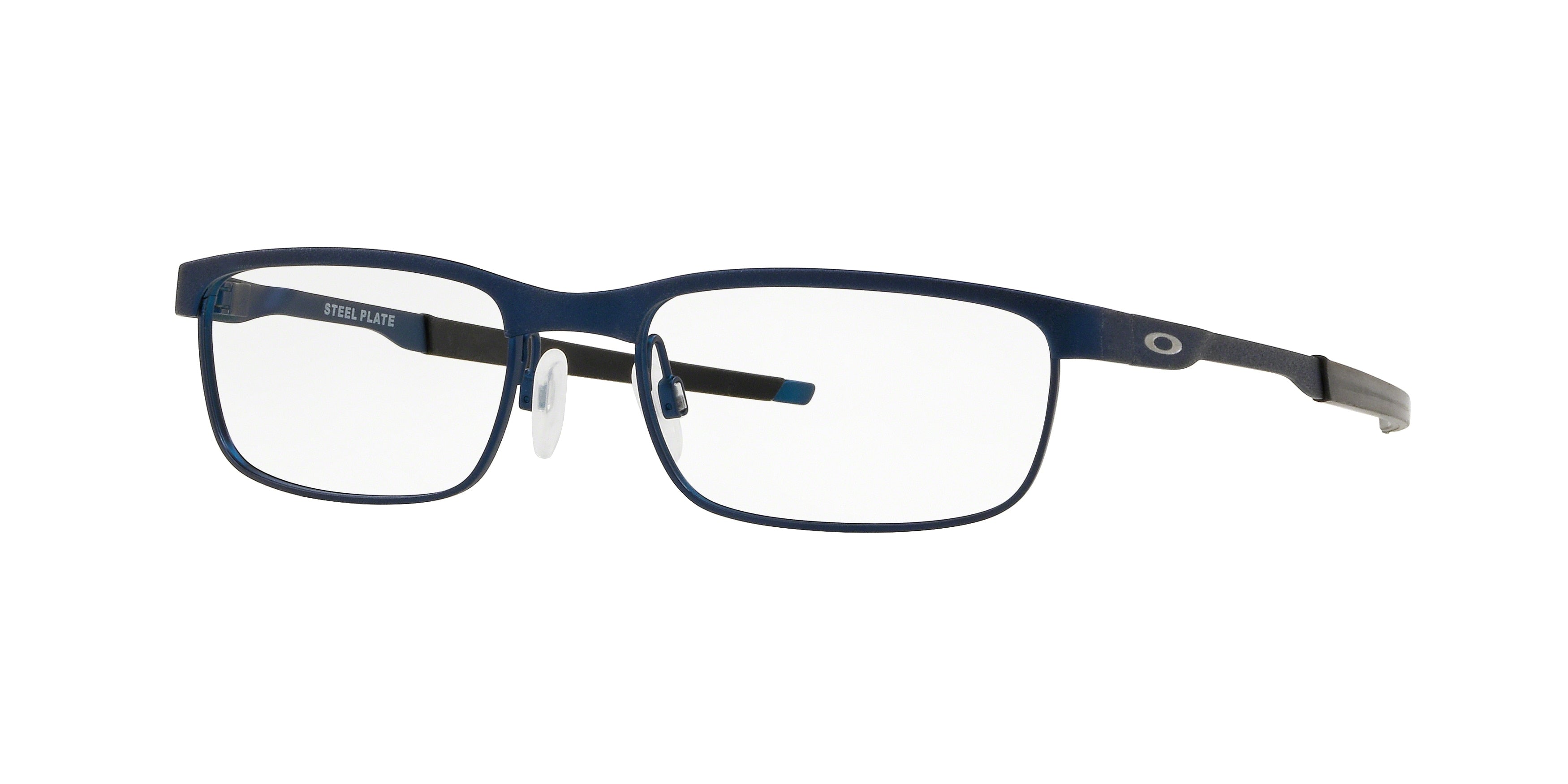 Oakley Optical STEEL PLATE OX3222 Rectangle Eyeglasses  322203-Powder Midnight 54-141-18 - Color Map Blue