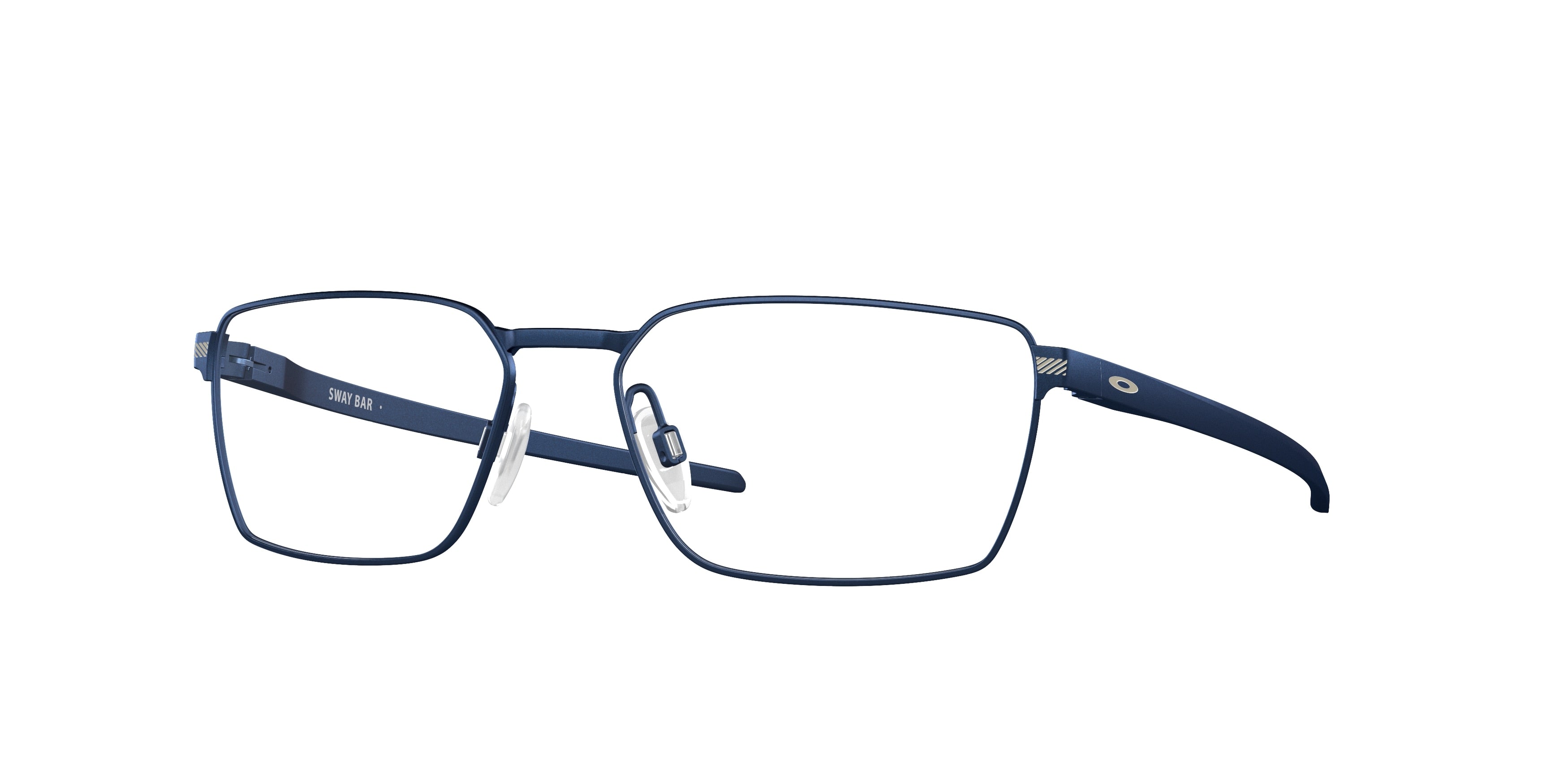 Oakley Optical SWAY BAR OX5078 Rectangle Eyeglasses  507804-Matte Midnight 55-136-16 - Color Map Blue