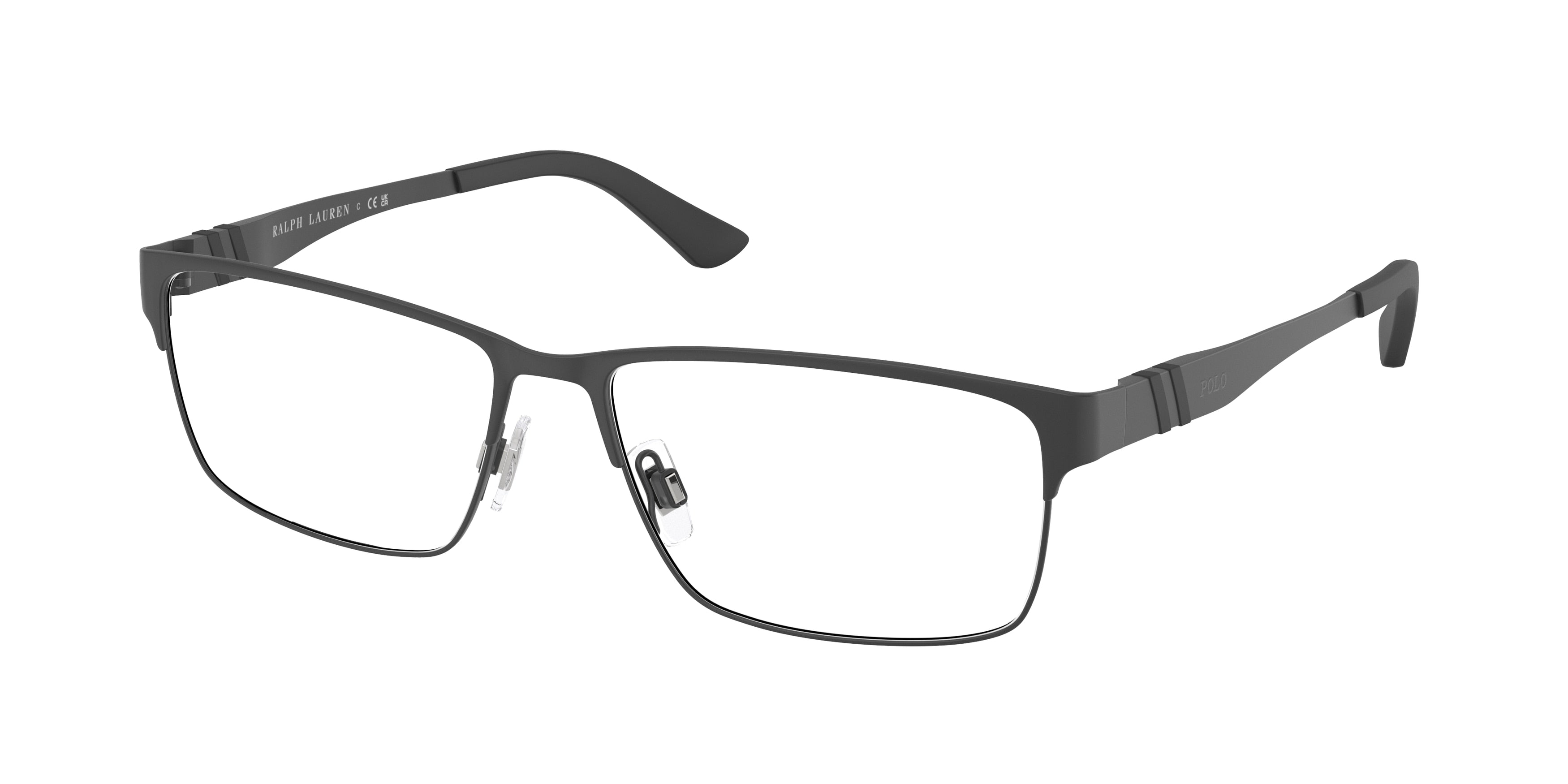 Polo PH1147 Rectangle Eyeglasses  9038-Matte Black 56-150-16 - Color Map Black