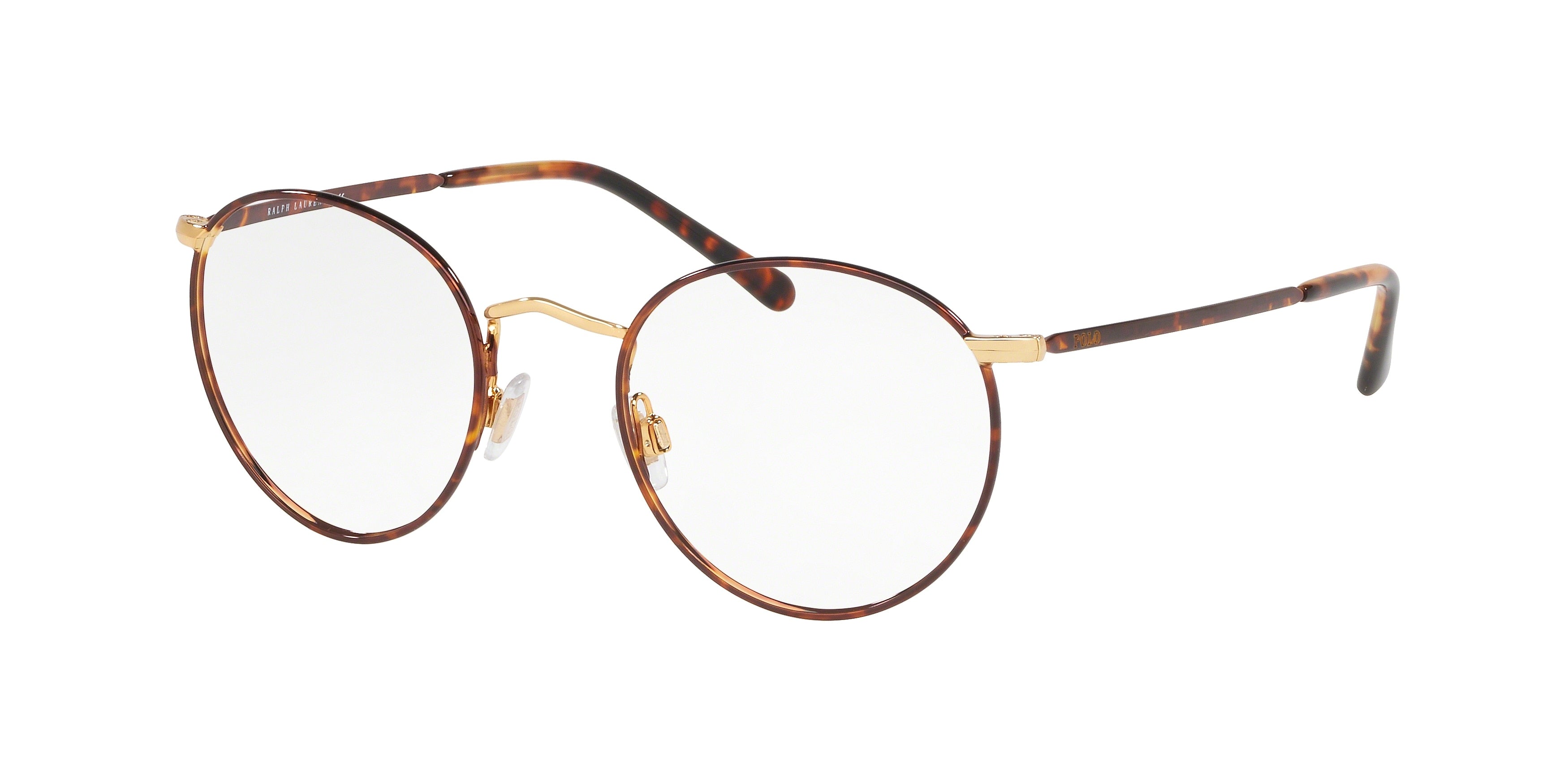 Polo PH1179 Phantos Eyeglasses  9384-Havana On Shiny Gold 48-145-20 - Color Map Gold