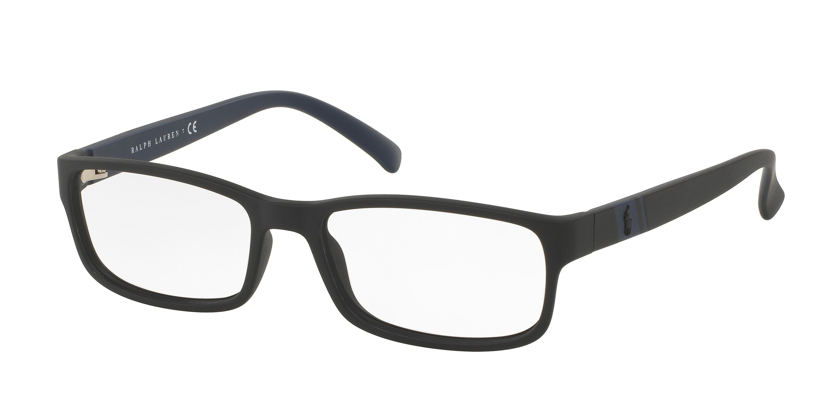 Polo PH2154 Rectangle Eyeglasses  5284-Black 54-145-17 - Color Map Black