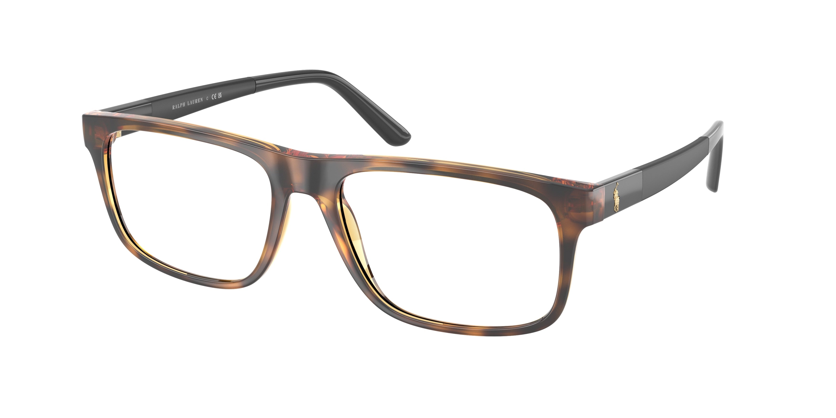 Polo PH2218 Pillow Eyeglasses  5003-Shiny Dark Havana 56-145-17 - Color Map Tortoise