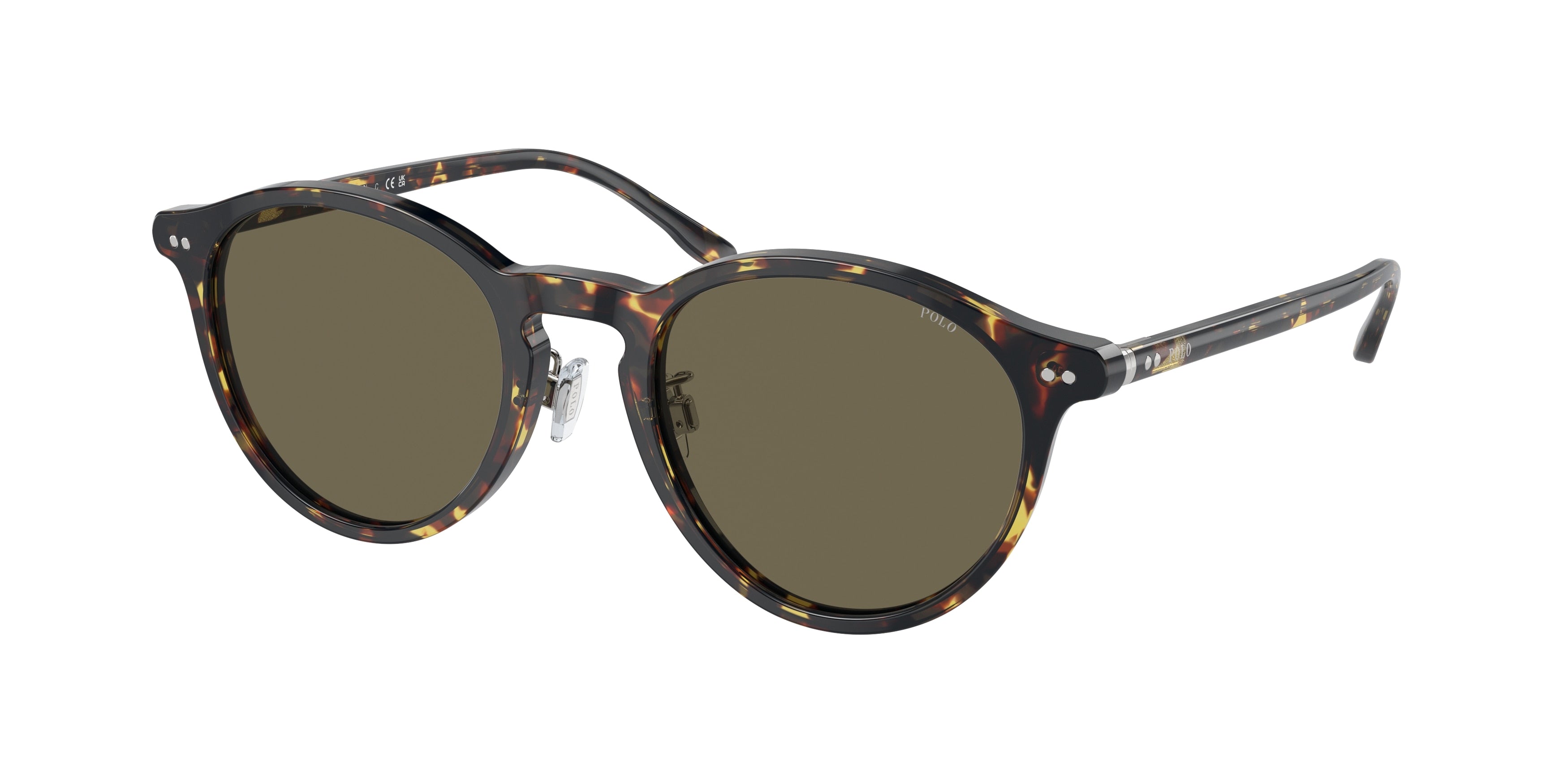 Polo PH4193F Round Sunglasses 6083/3-Shiny Milky Yellow Havana 51-145-21 - Color Map Tortoise
