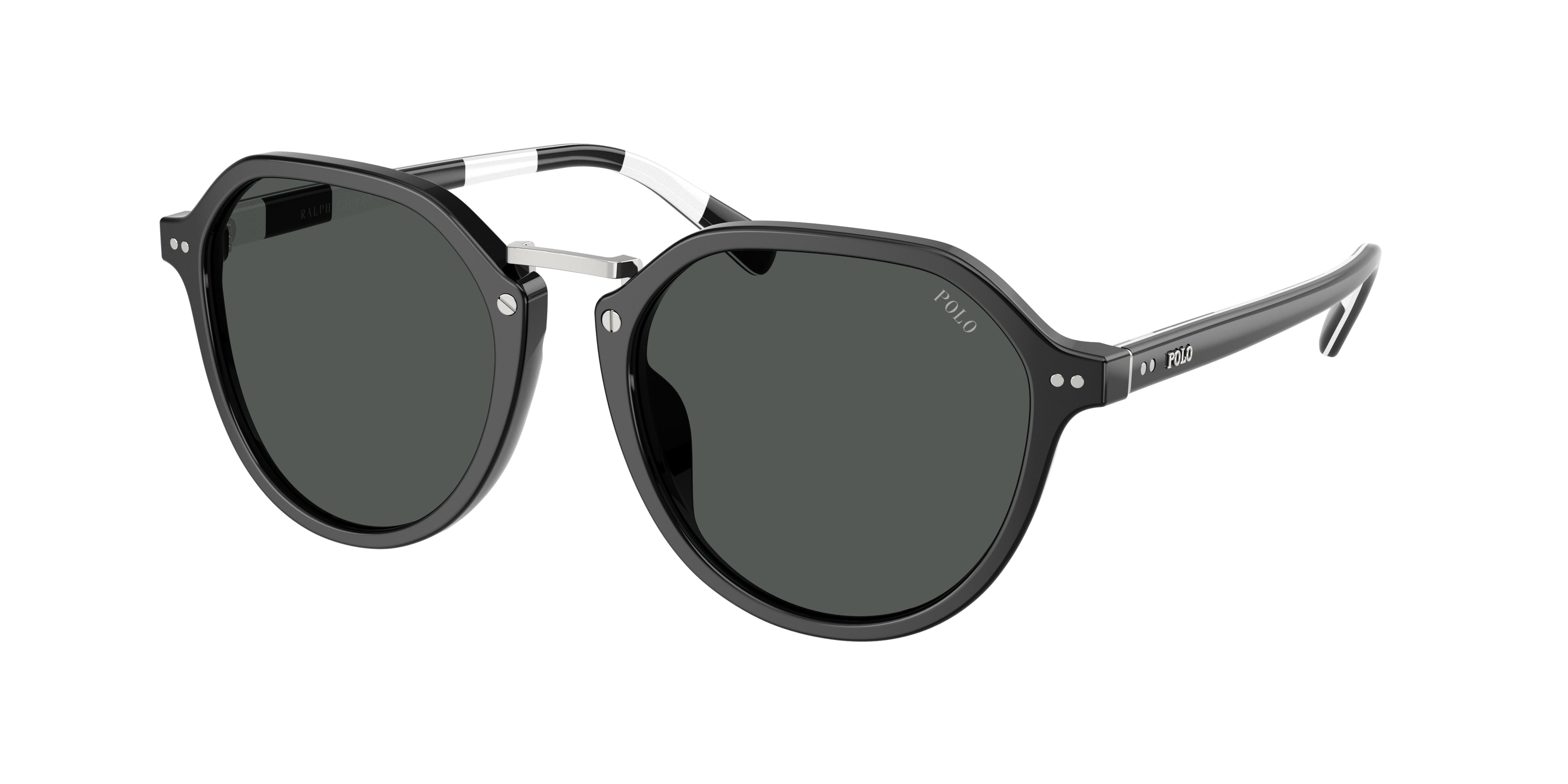 Polo PH4223U Phantos Sunglasses  500187-Shiny Black 53-145-19 - Color Map Black