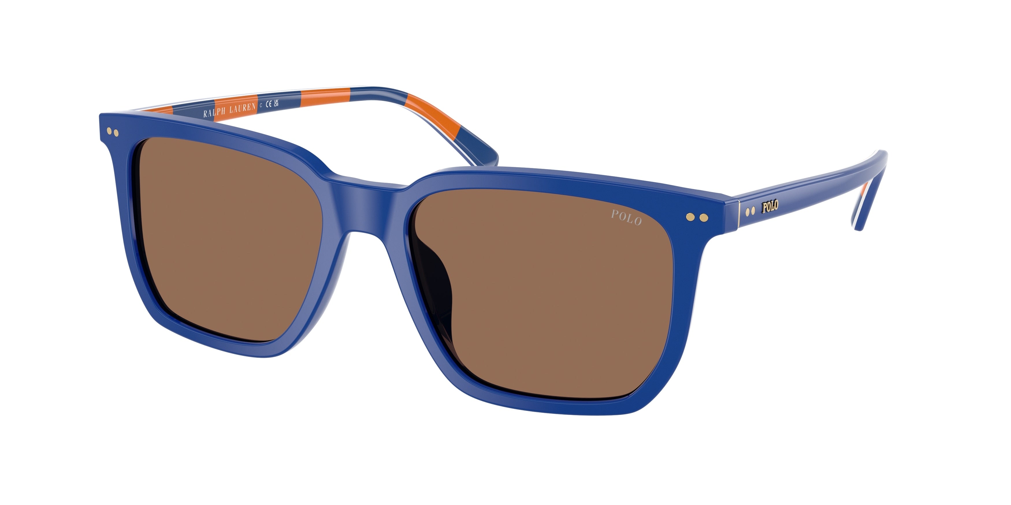 Polo PH4224U Rectangle Sunglasses 523573-Shiny Royal Blue 55-145-18 - Color Map Blue