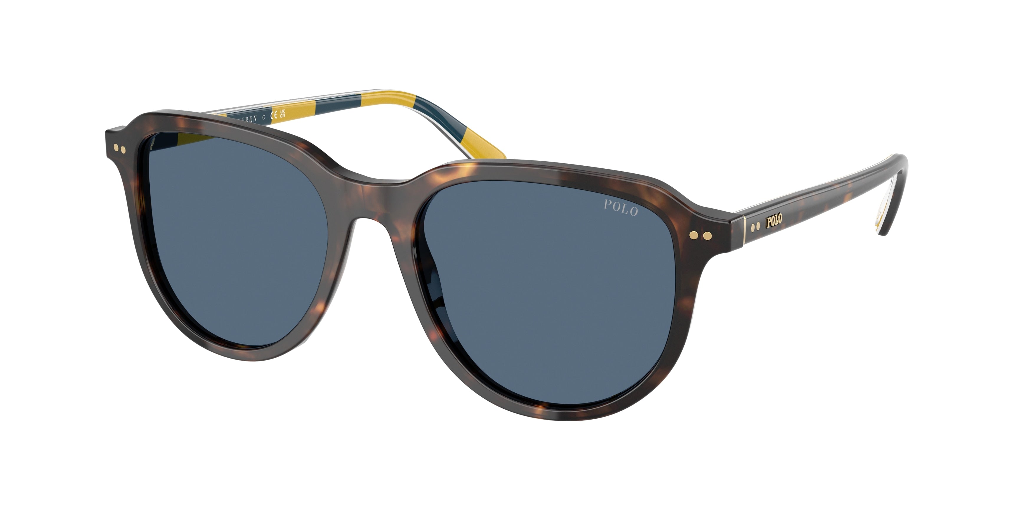 Polo PH4225 Pilot Sunglasses 500380-Shiny Dark Havana 53-145-18 - Color Map Tortoise