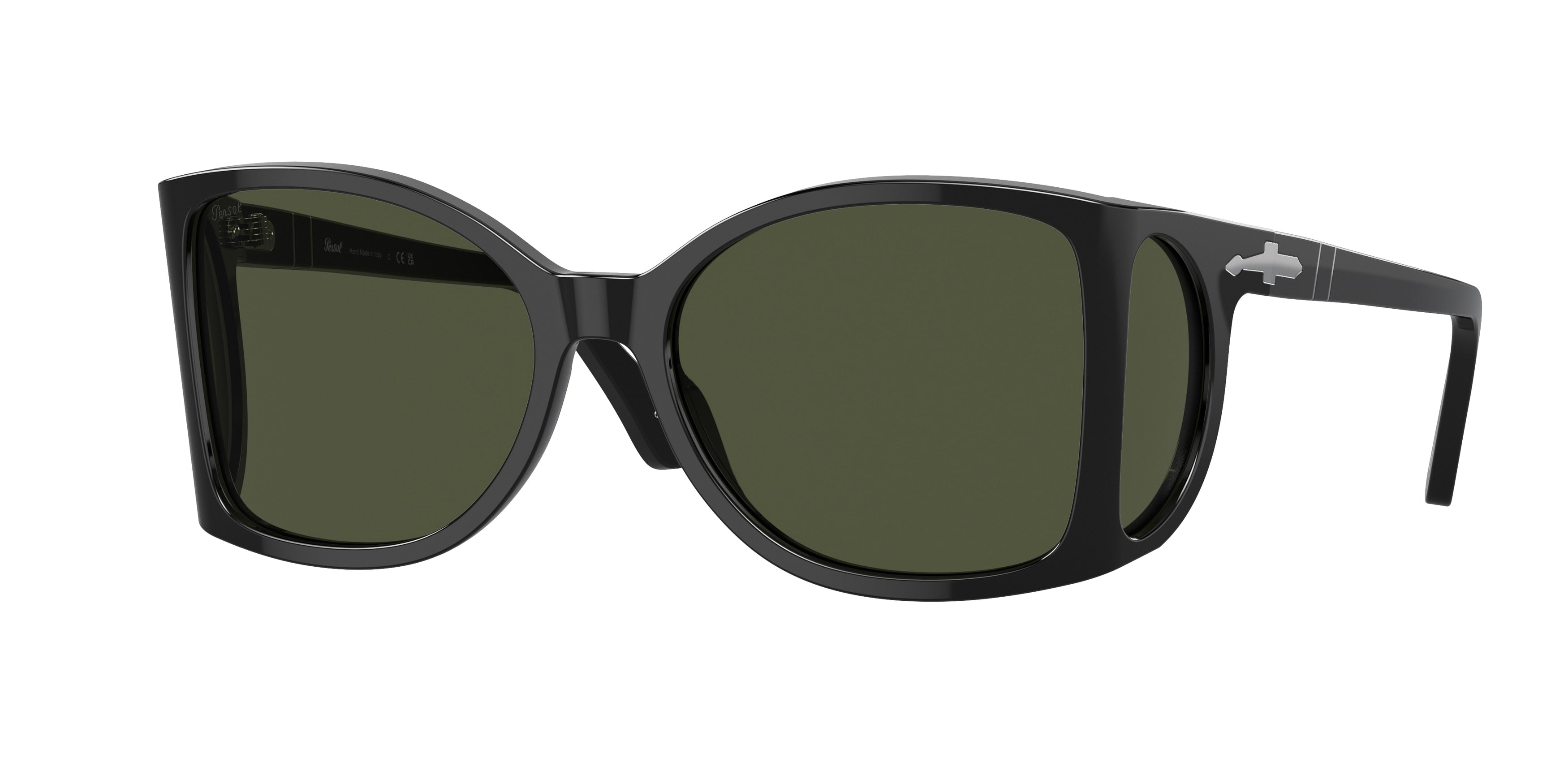 Persol PO0005 Square Sunglasses 95/31-Black 55-125-17 - Color Map Black