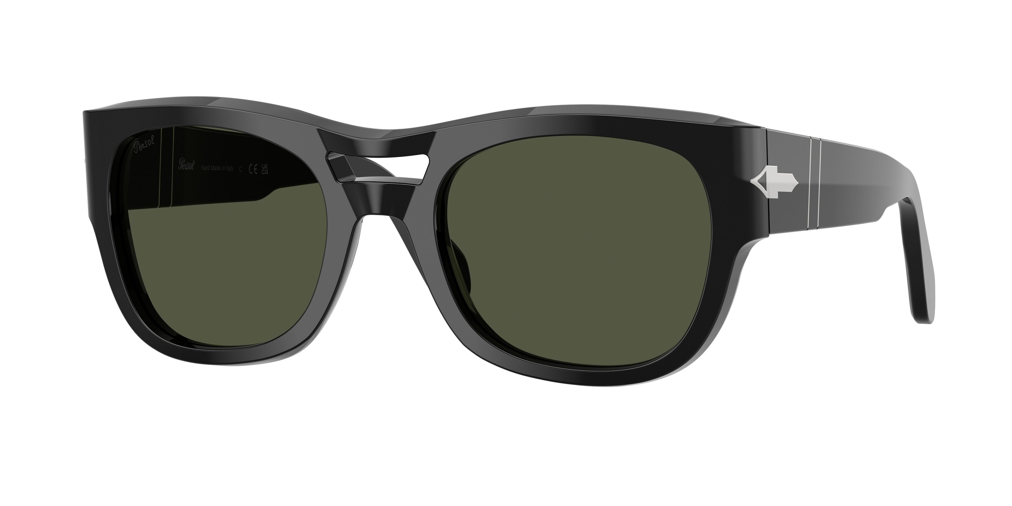 Persol PO0064S Pillow Sunglasses 95/31-Black 54-145-22 - Color Map Black