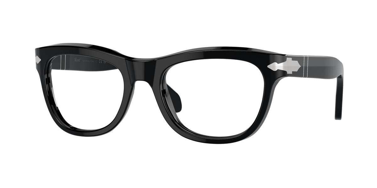 Persol PO0086V Pillow Eyeglasses 95-Black 54-145-20 - Color Map Black