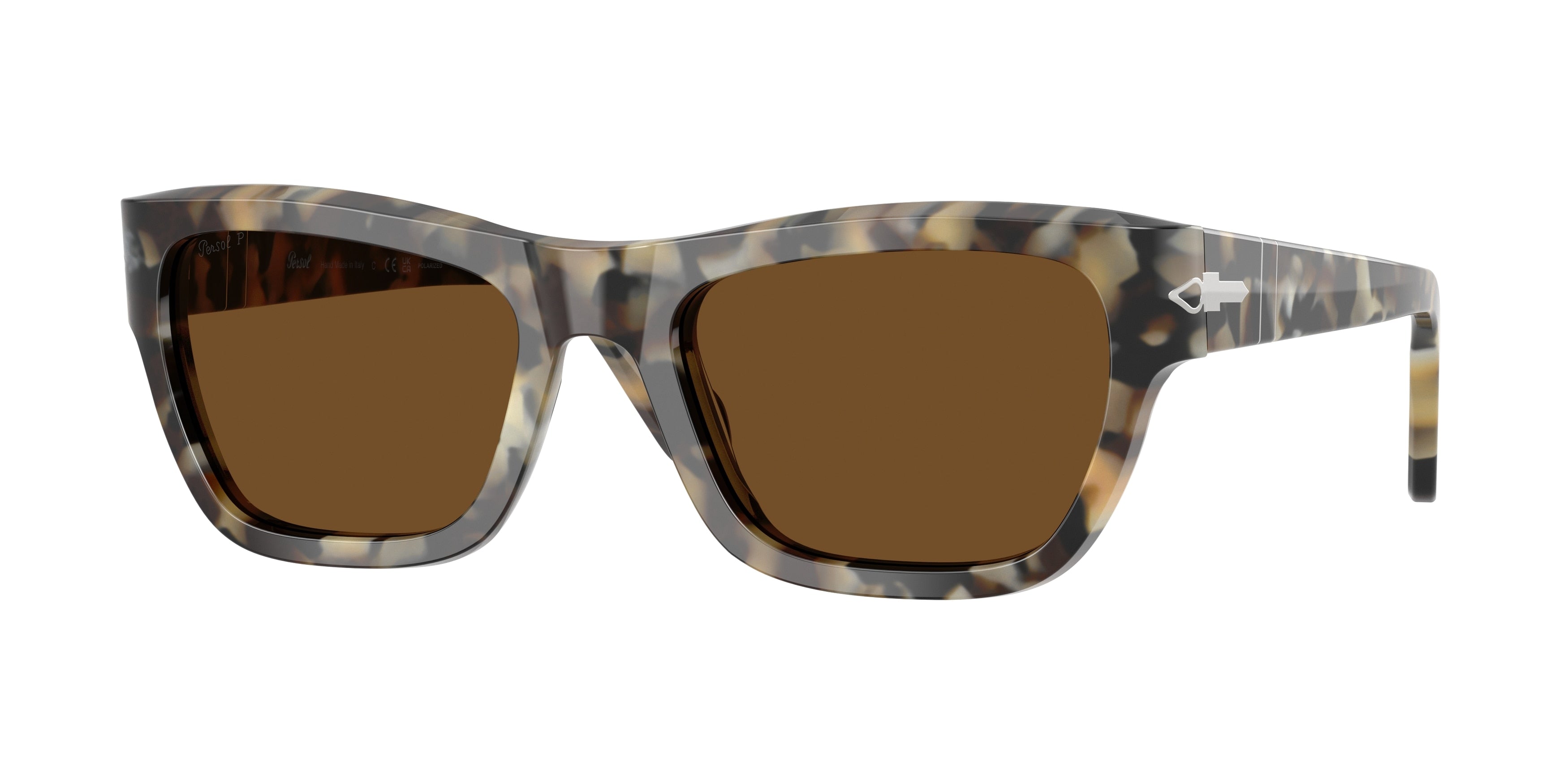 Persol PO0091S Butterfly Sunglasses 107157-Brown Tortoise 56-145-20 - Color Map Tortoise