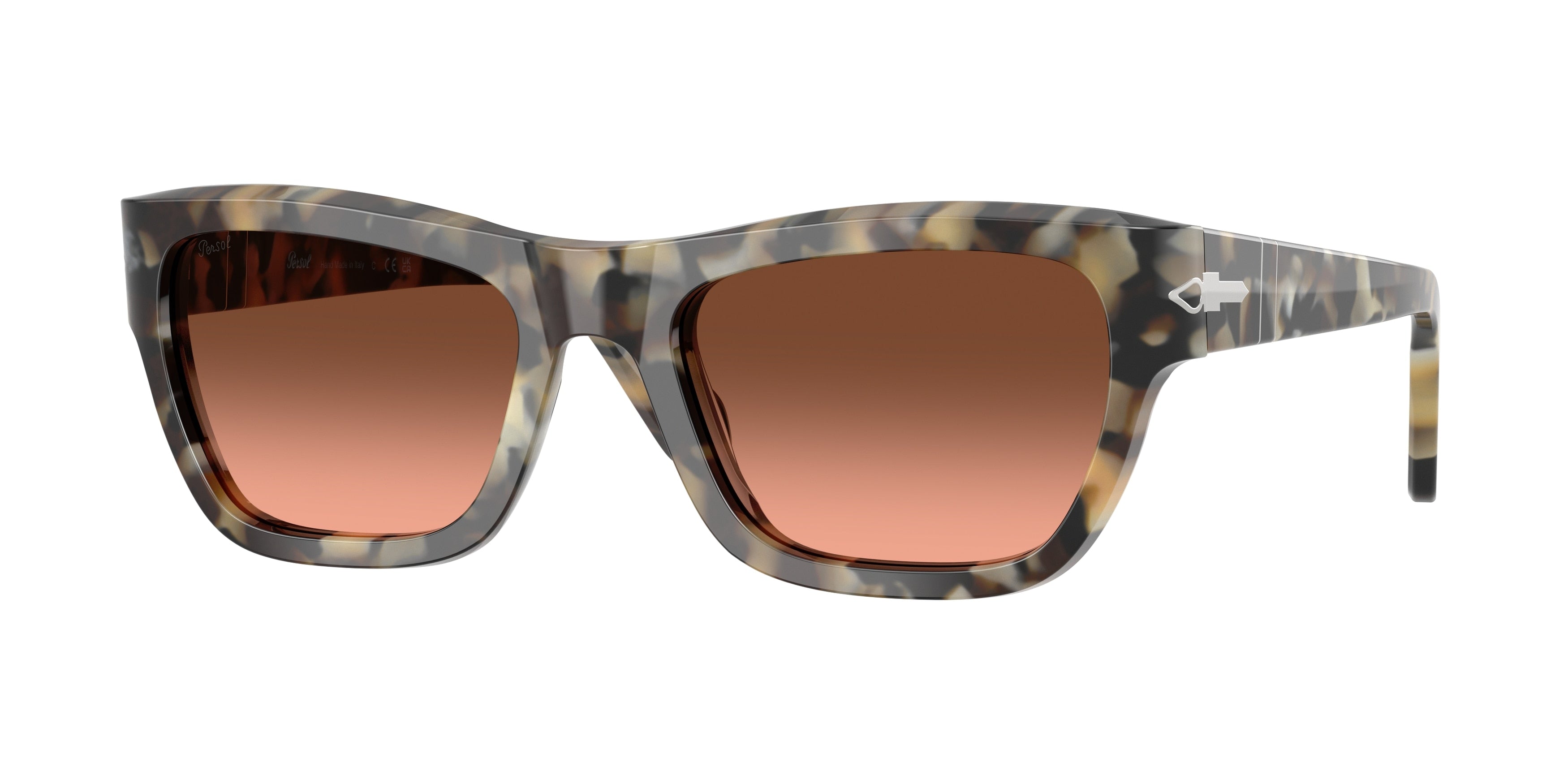 Persol PO0091S Butterfly Sunglasses 1071A5-Brown Tortoise 56-145-20 - Color Map Tortoise