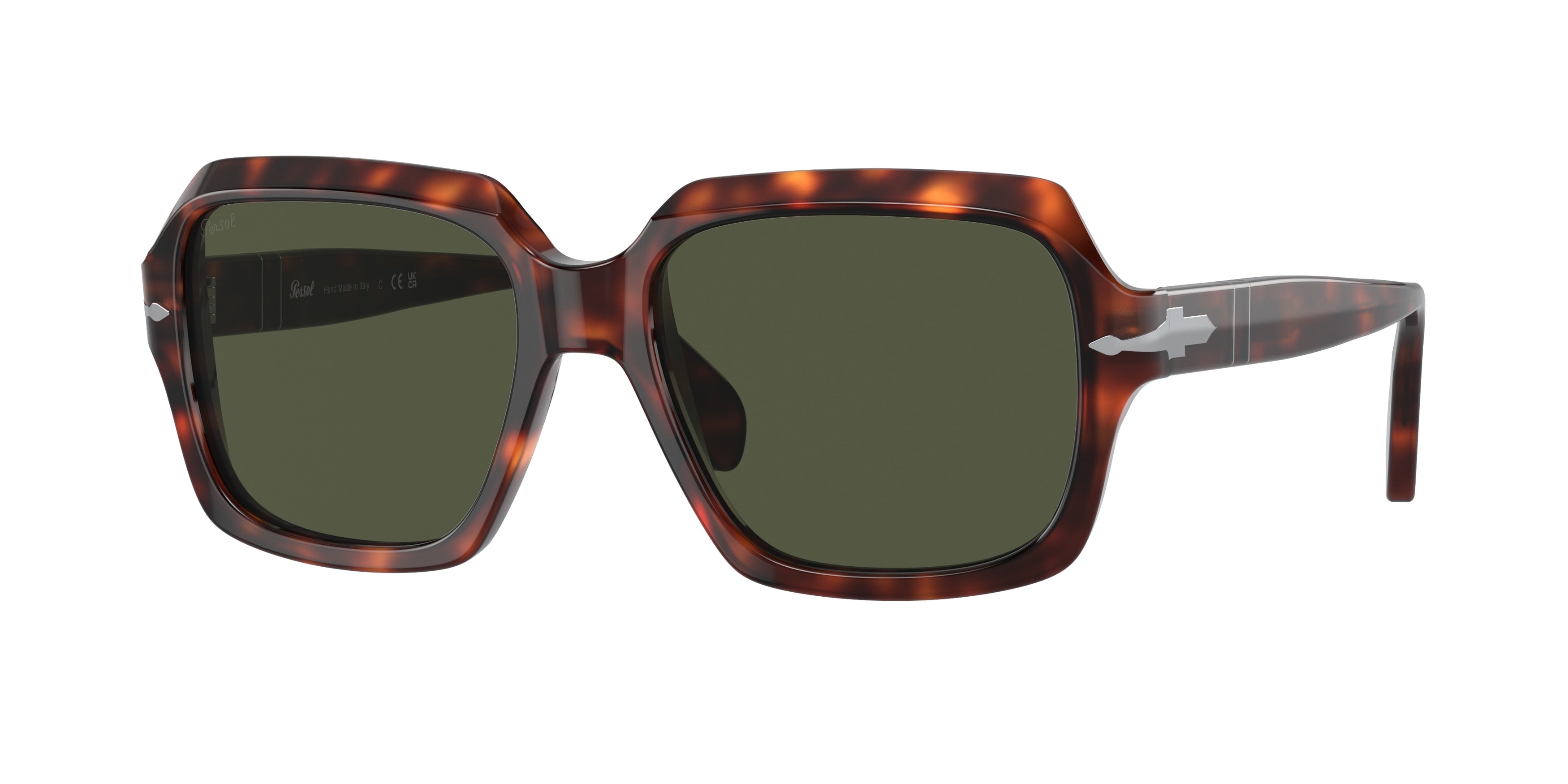 Persol PO0581S Square Sunglasses 24/31-Havana 54-145-17 - Color Map Tortoise