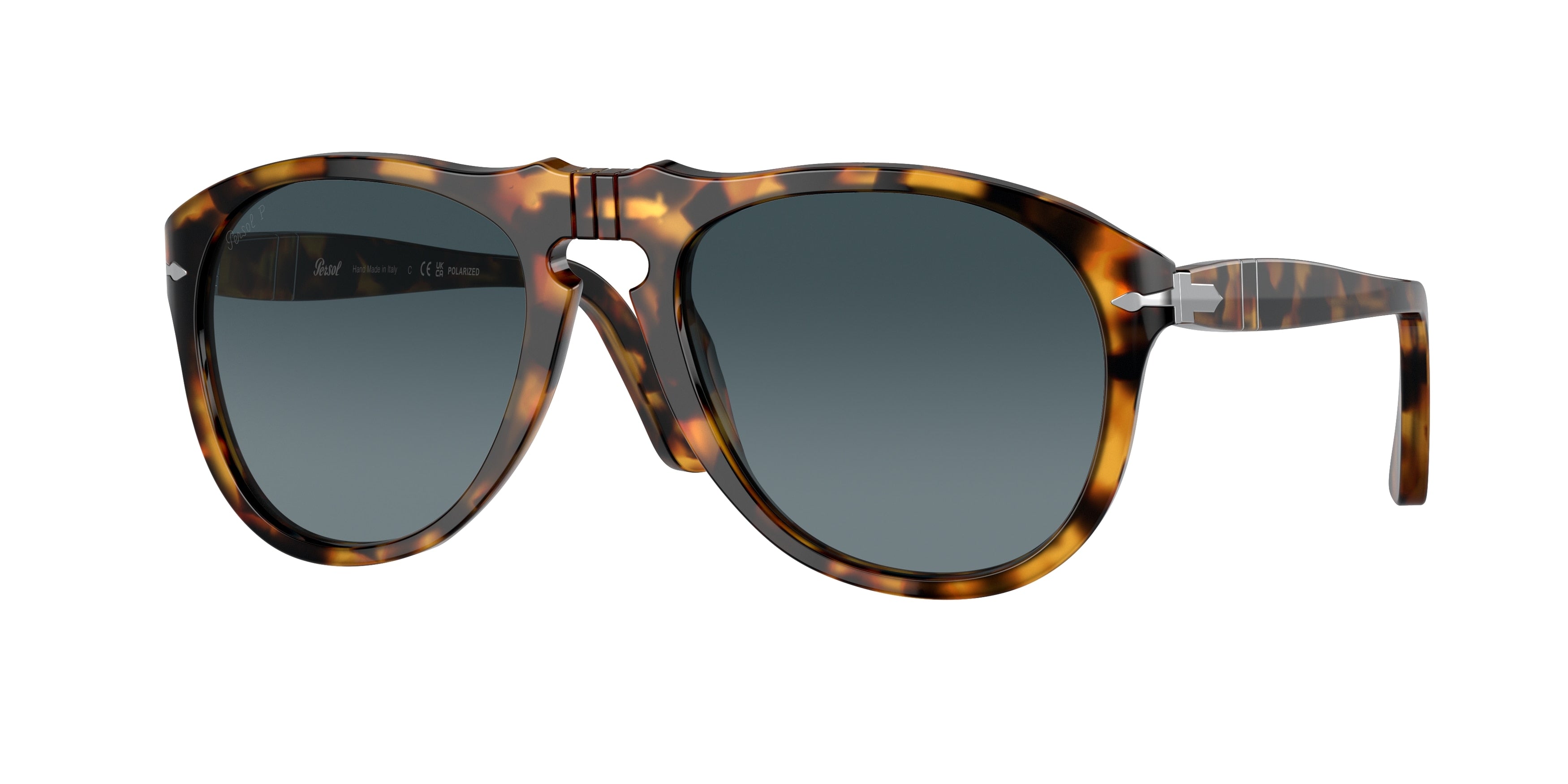 Persol PO0649 Pilot Sunglasses 1052S3-Madreterra 54-140-20 - Color Map Tortoise
