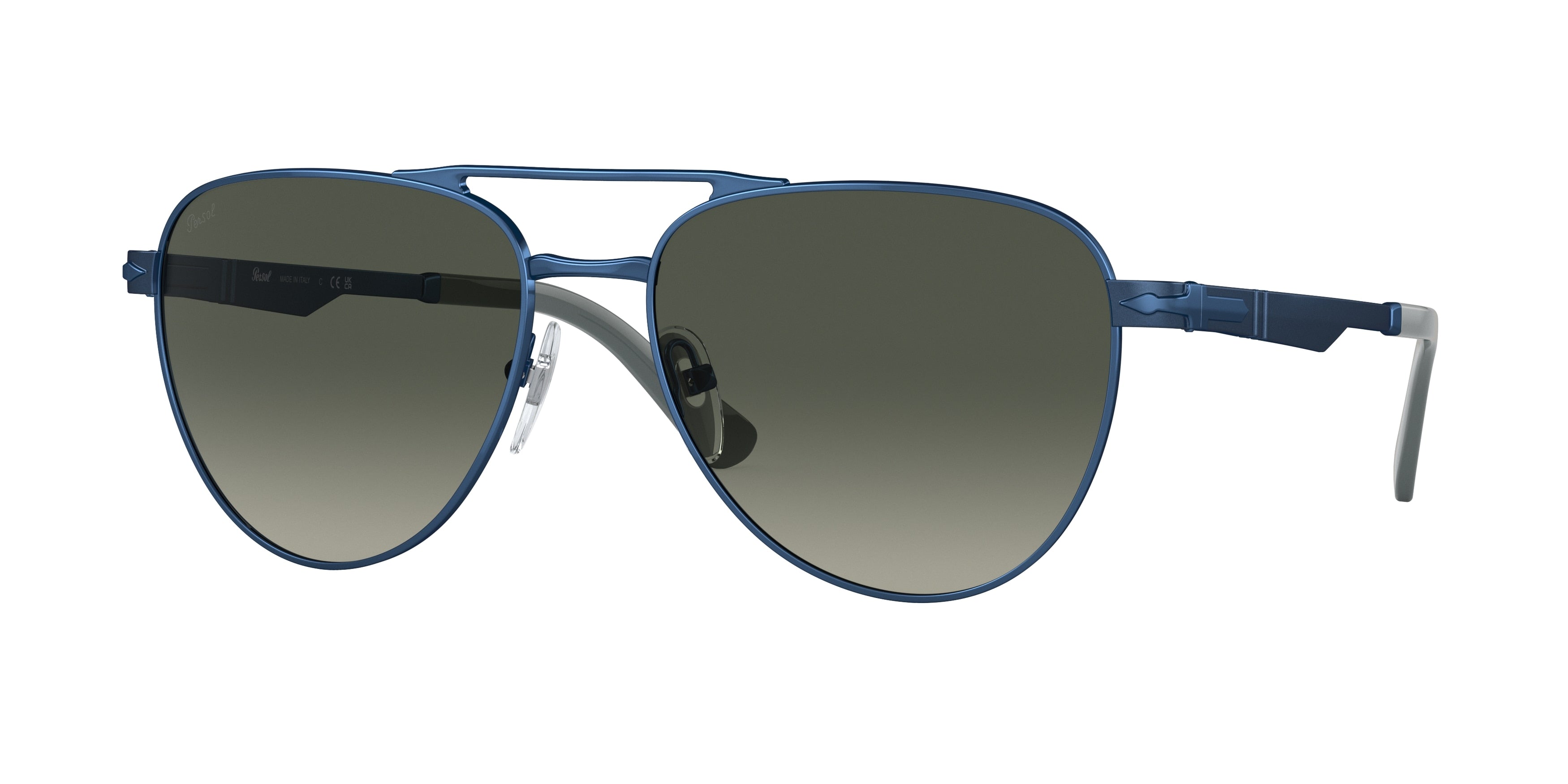 Persol PO1003S Pilot Sunglasses 115271-Blue 58-145-17 - Color Map Blue