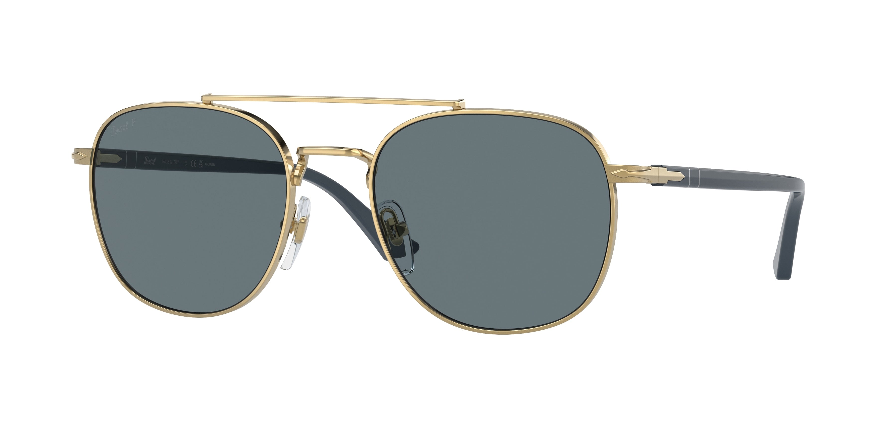 Persol PO1006S Pillow Sunglasses 515/3R-Gold 55-145-20 - Color Map Gold