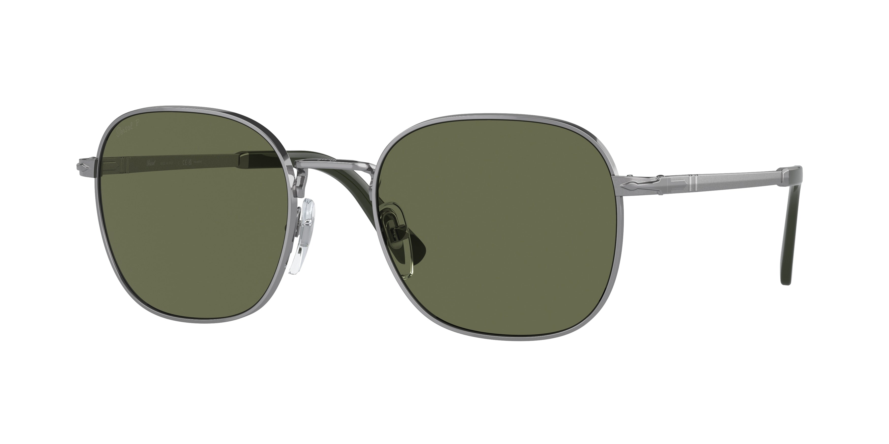 Persol PO1009S Pillow Sunglasses  513/58-Gunmetal 54-145-20 - Color Map Grey