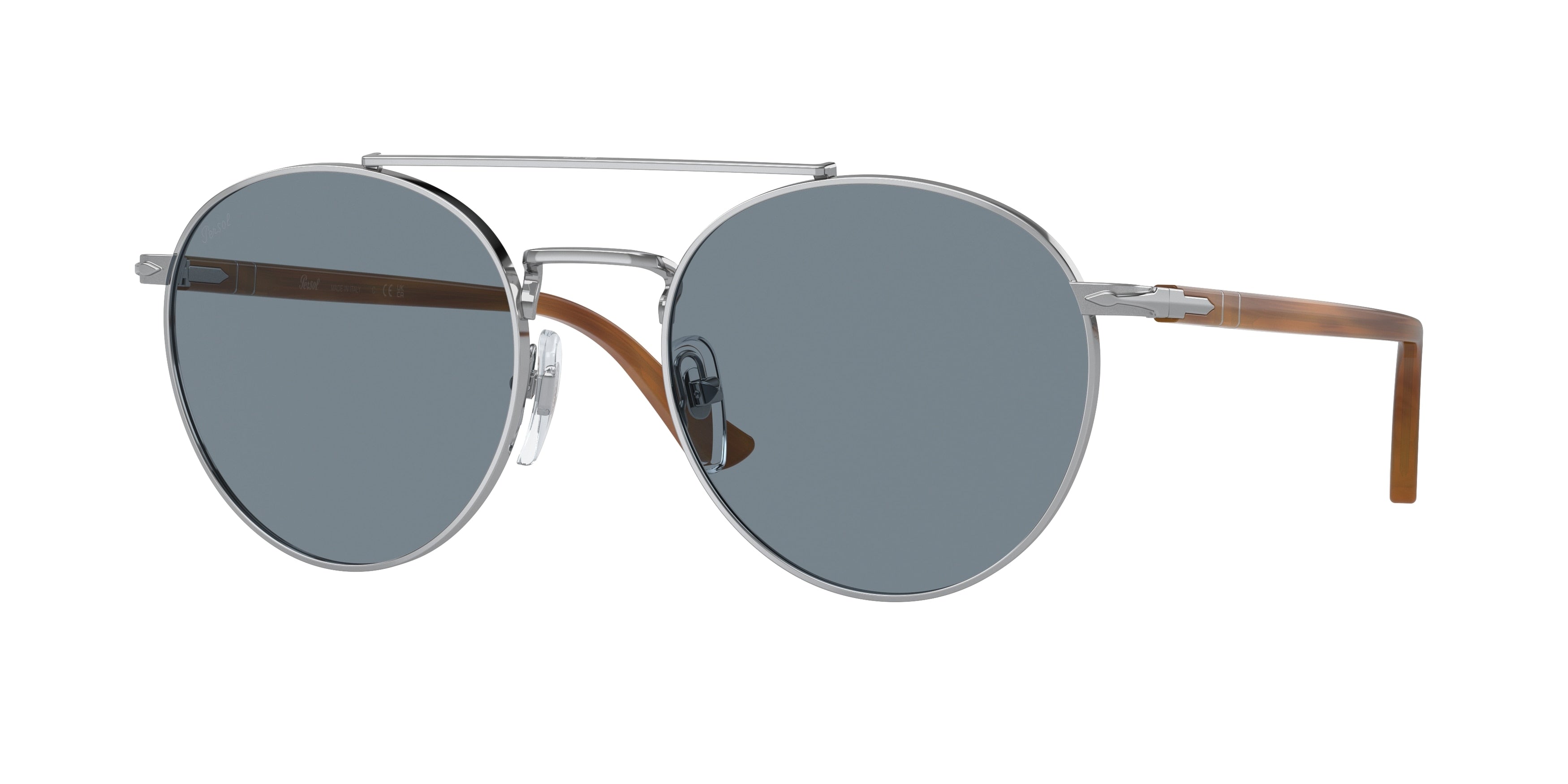 Persol PO1011S Pillow Sunglasses  518/56-Silver 54-145-20 - Color Map Silver