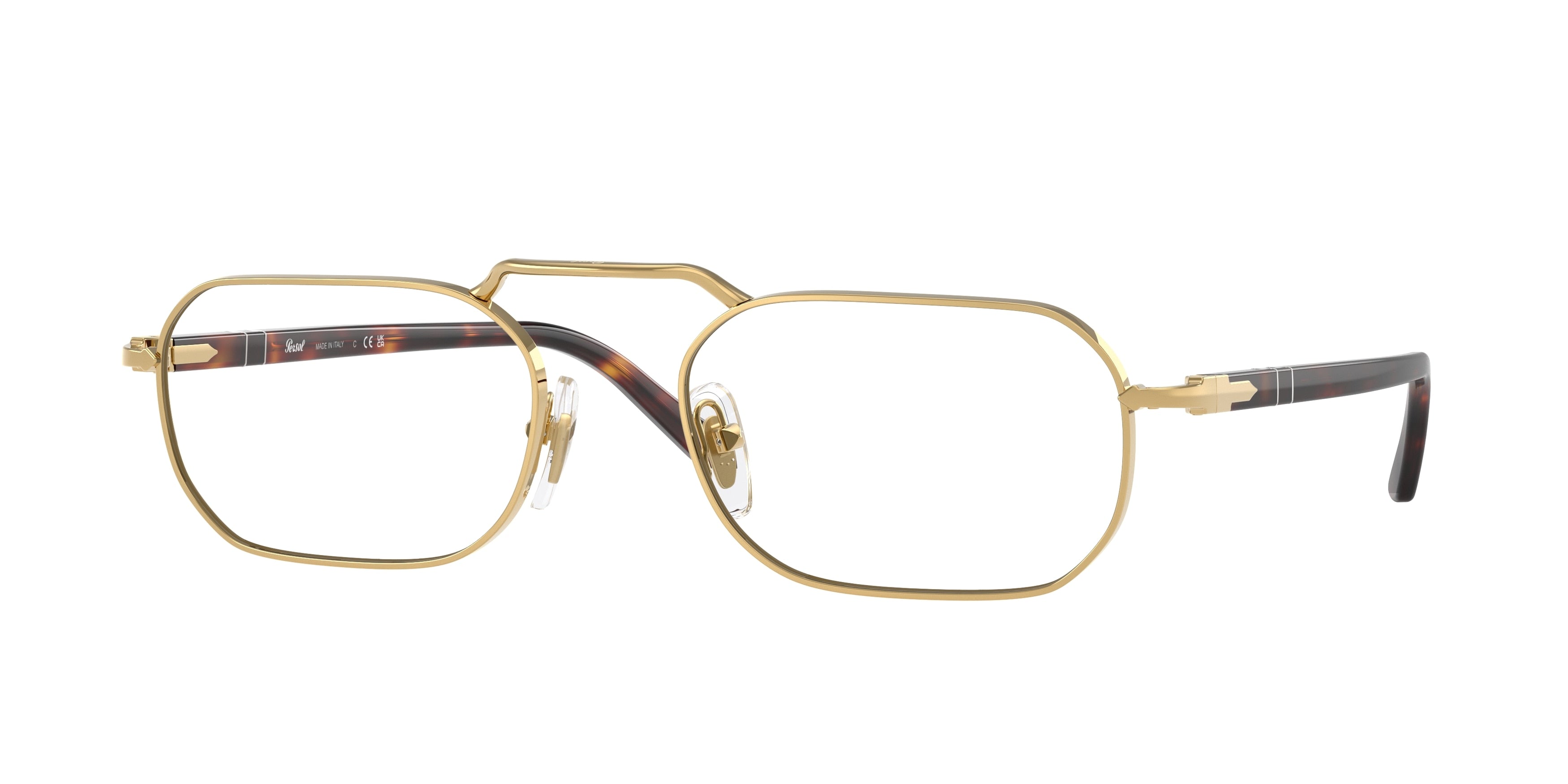 Persol PO1020V Rectangle Eyeglasses 515-Gold 53-140-20 - Color Map Gold