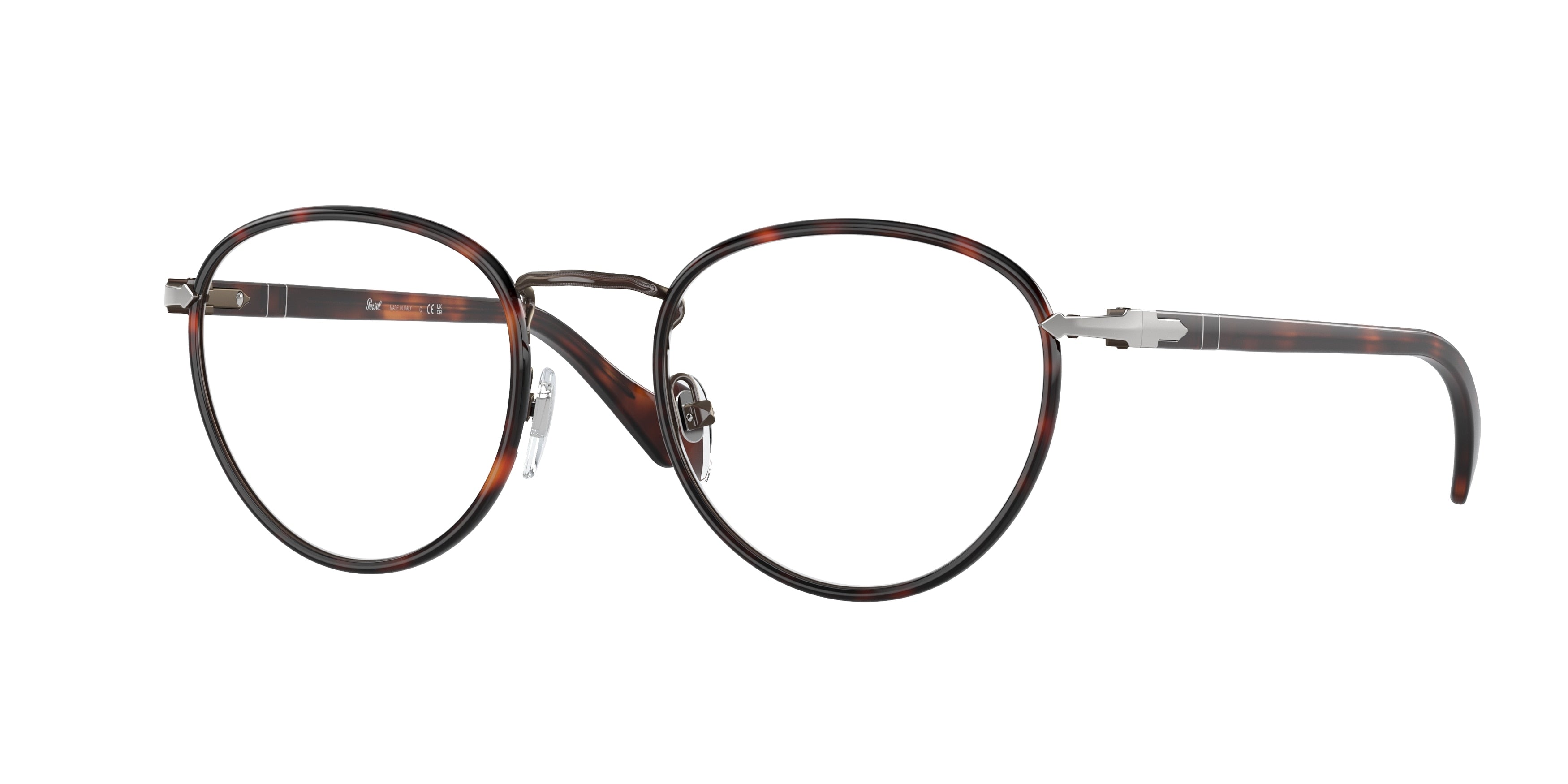 Persol PO2410VJ Phantos Eyeglasses 992-Matte Brown 49-140-20 - Color Map Brown