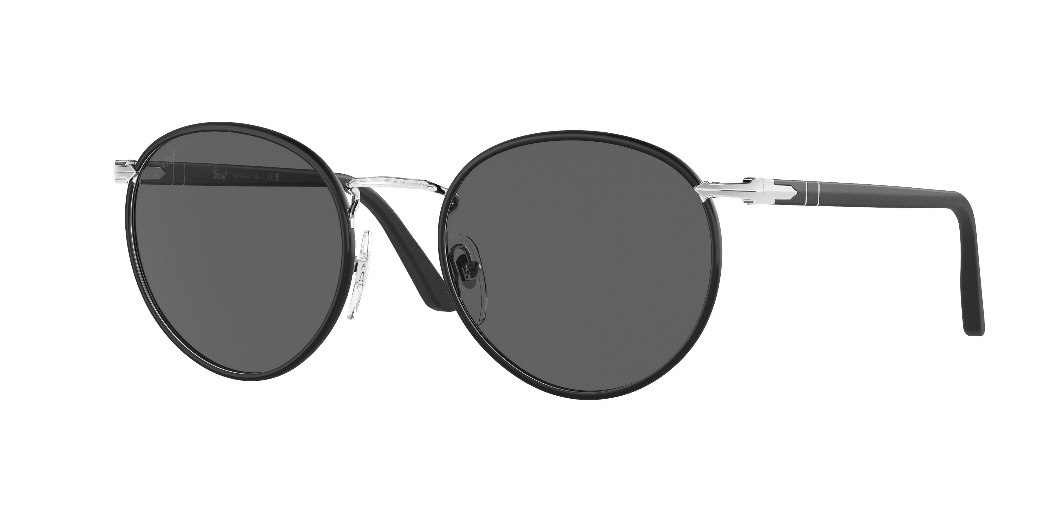 Persol PO2422SJ Phantos Sunglasses  1119B1-Silver Matte Black 51-145-20 - Color Map Silver