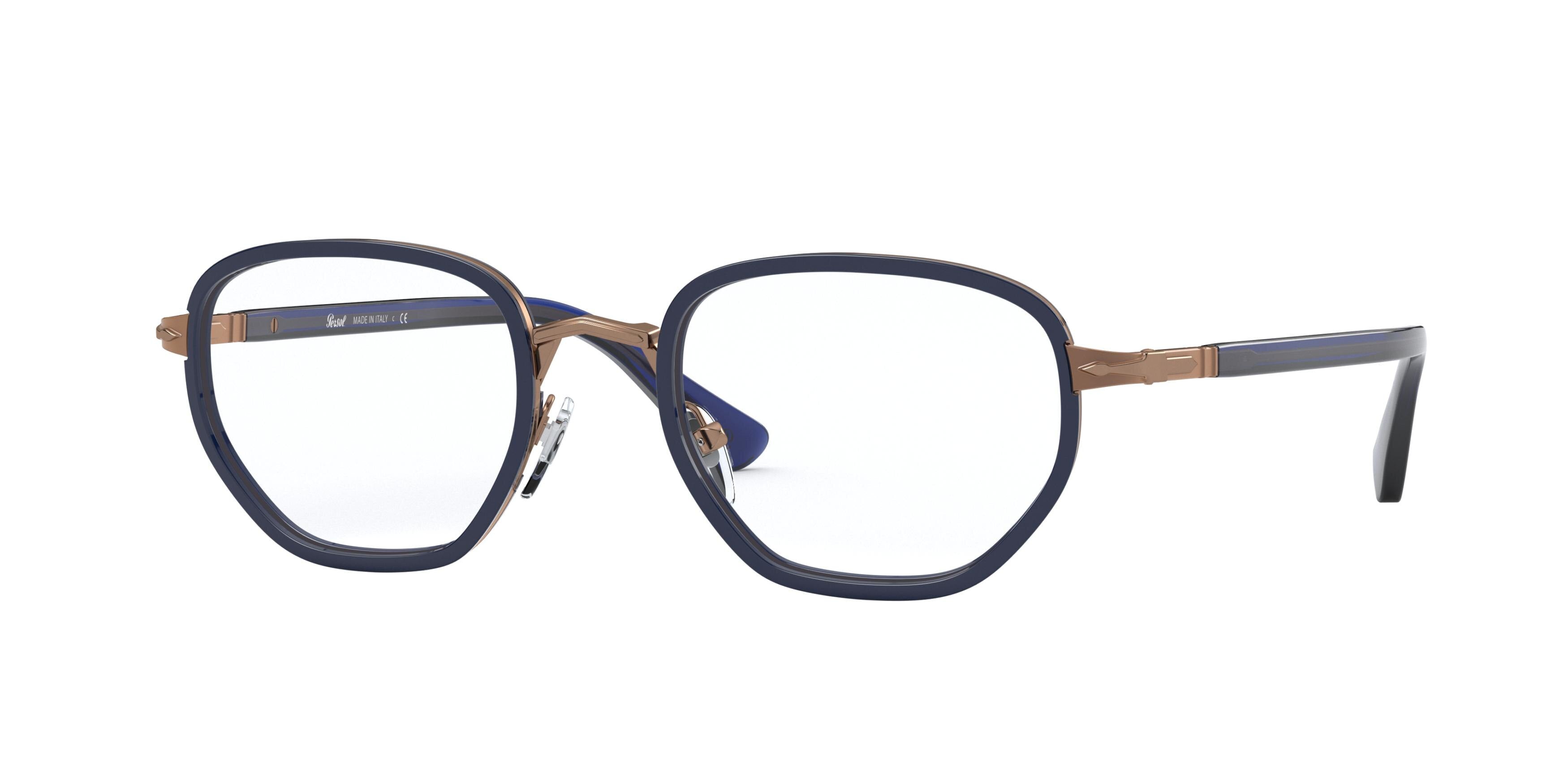 Persol PO2471V Phantos Eyeglasses  1095-Blue 48-140-21 - Color Map Blue