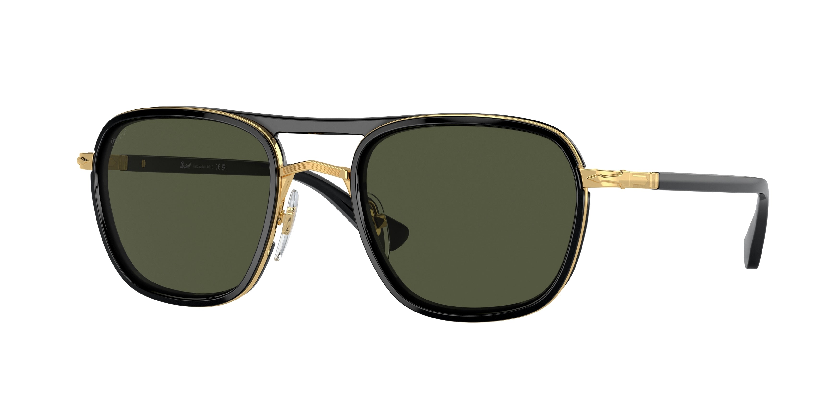 Persol PO2484S Rectangle Sunglasses  114331-Gold 50-145-21 - Color Map Gold