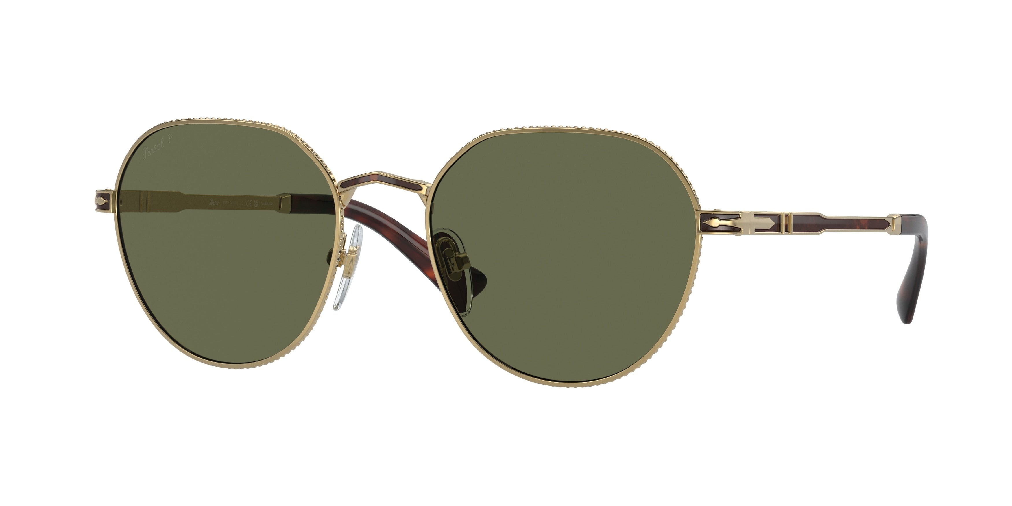 Persol PO2486S Square Sunglasses 110958-Gold/Havana 51-145-19 - Color Map Gold