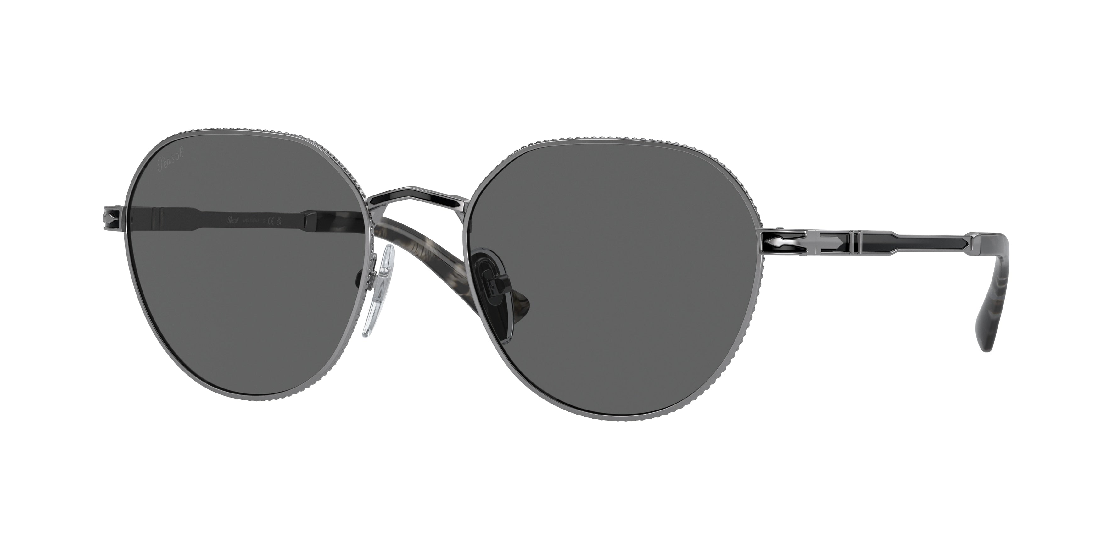 Persol PO2486S Phantos Sunglasses 1110B1-Gunmetal/Black 51-145-19 - Color Map Grey