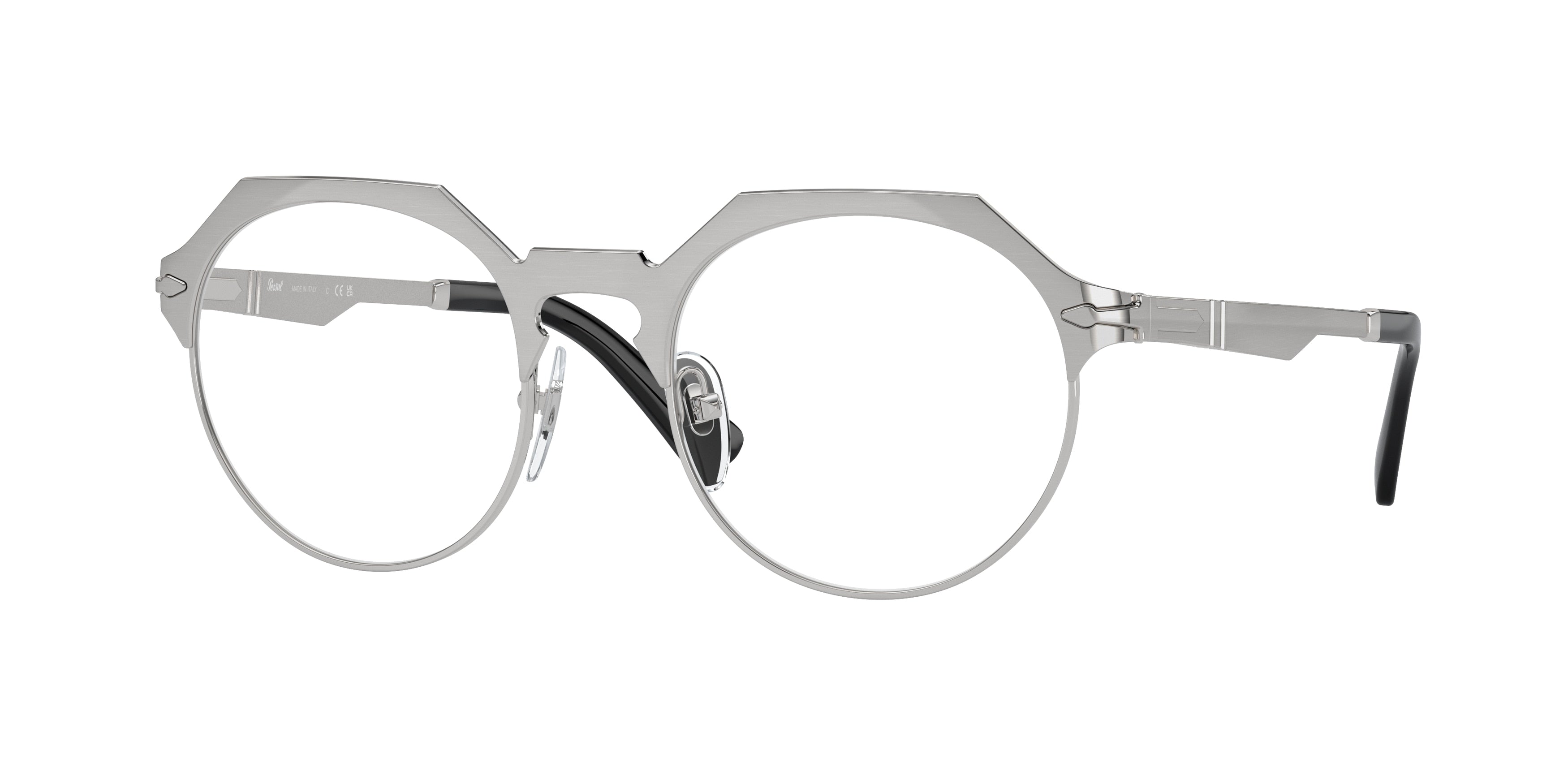 Persol PO2488V Phantos Eyeglasses  1114-Silver 48-140-19 - Color Map Silver