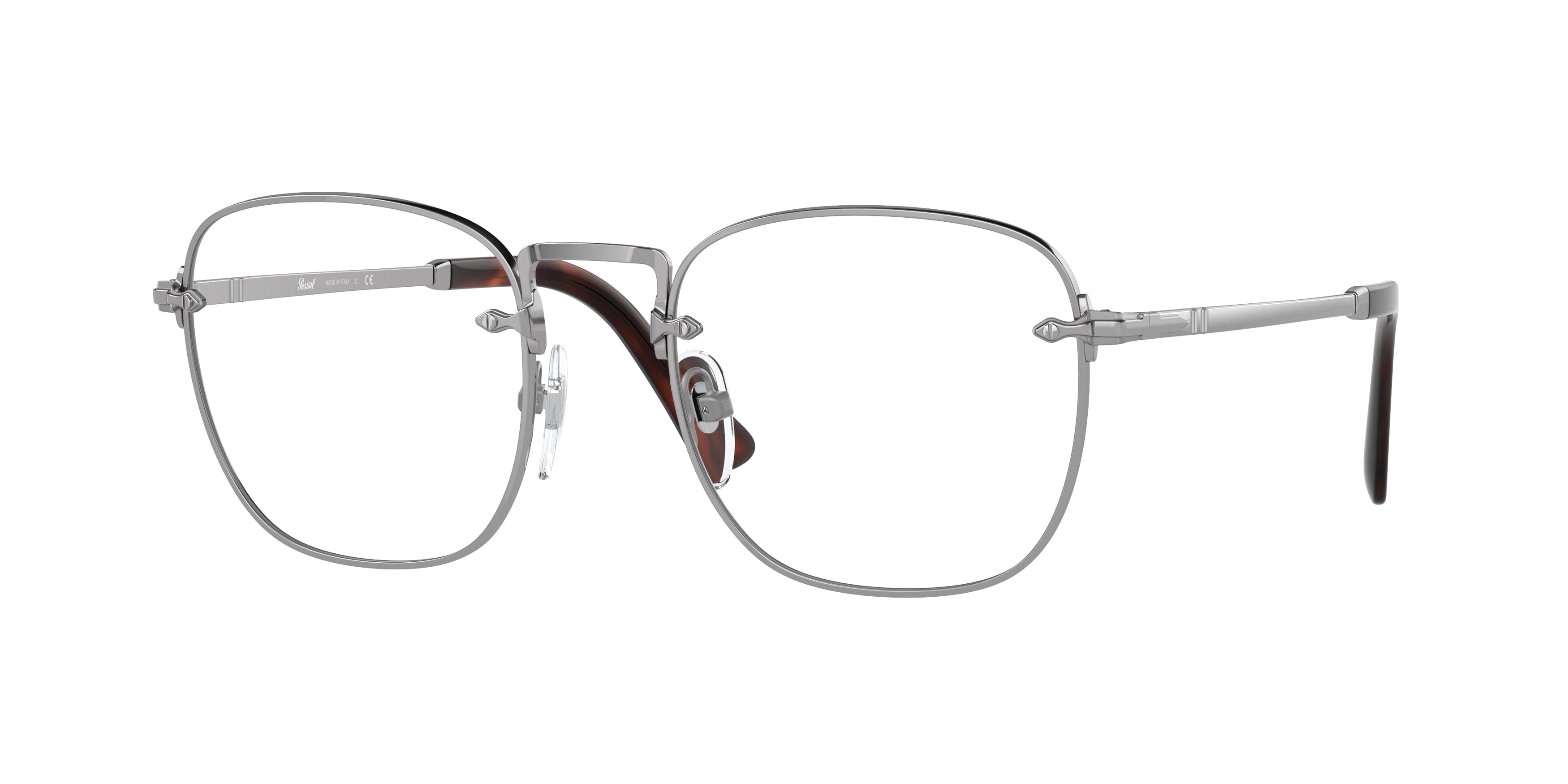 Persol PO2490V Square Eyeglasses 513-Gunmetal 52-145-20 - Color Map Grey