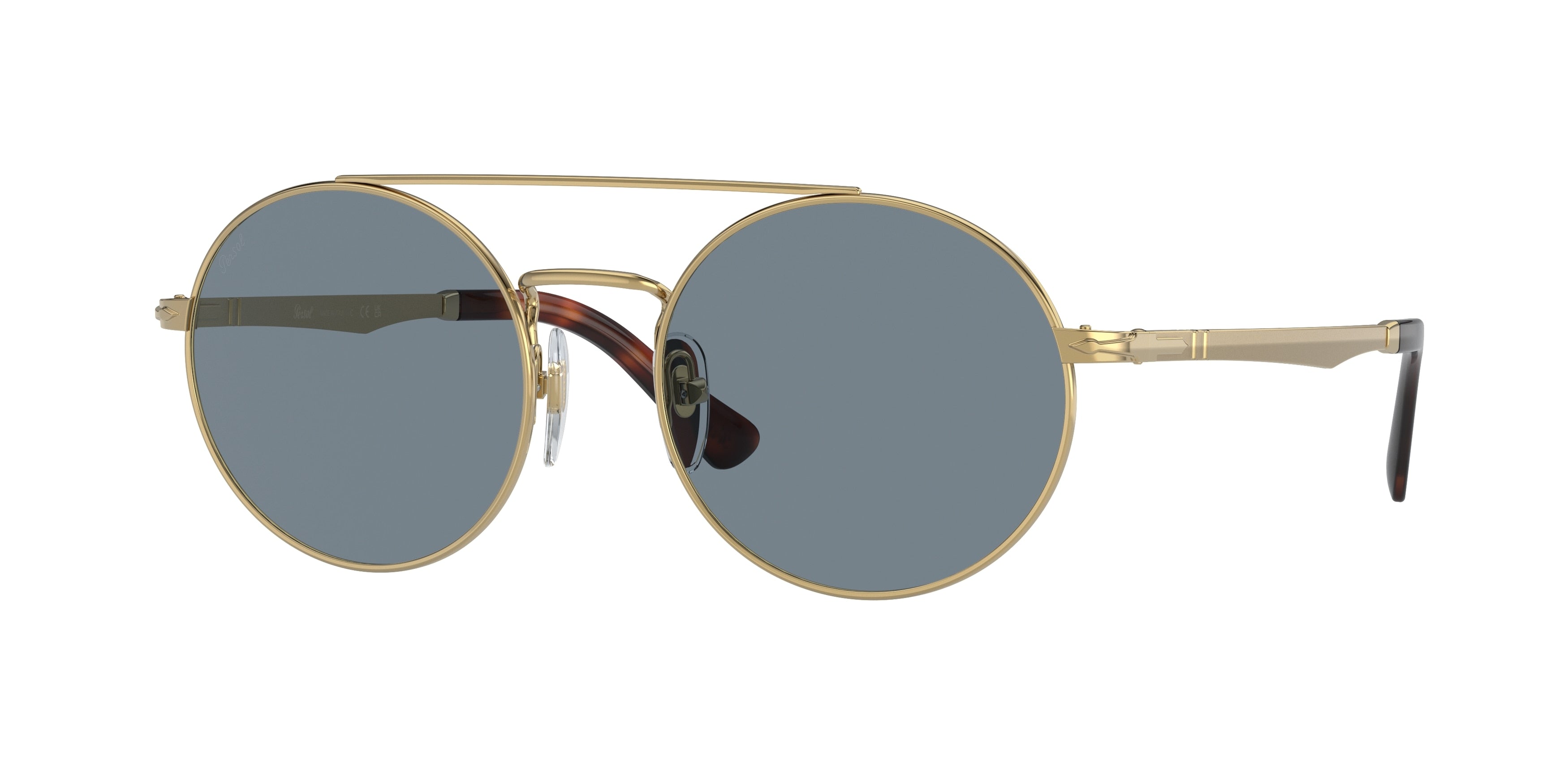 Persol PO2496S Round Sunglasses 515/56-Gold 52-140-18 - Color Map Gold