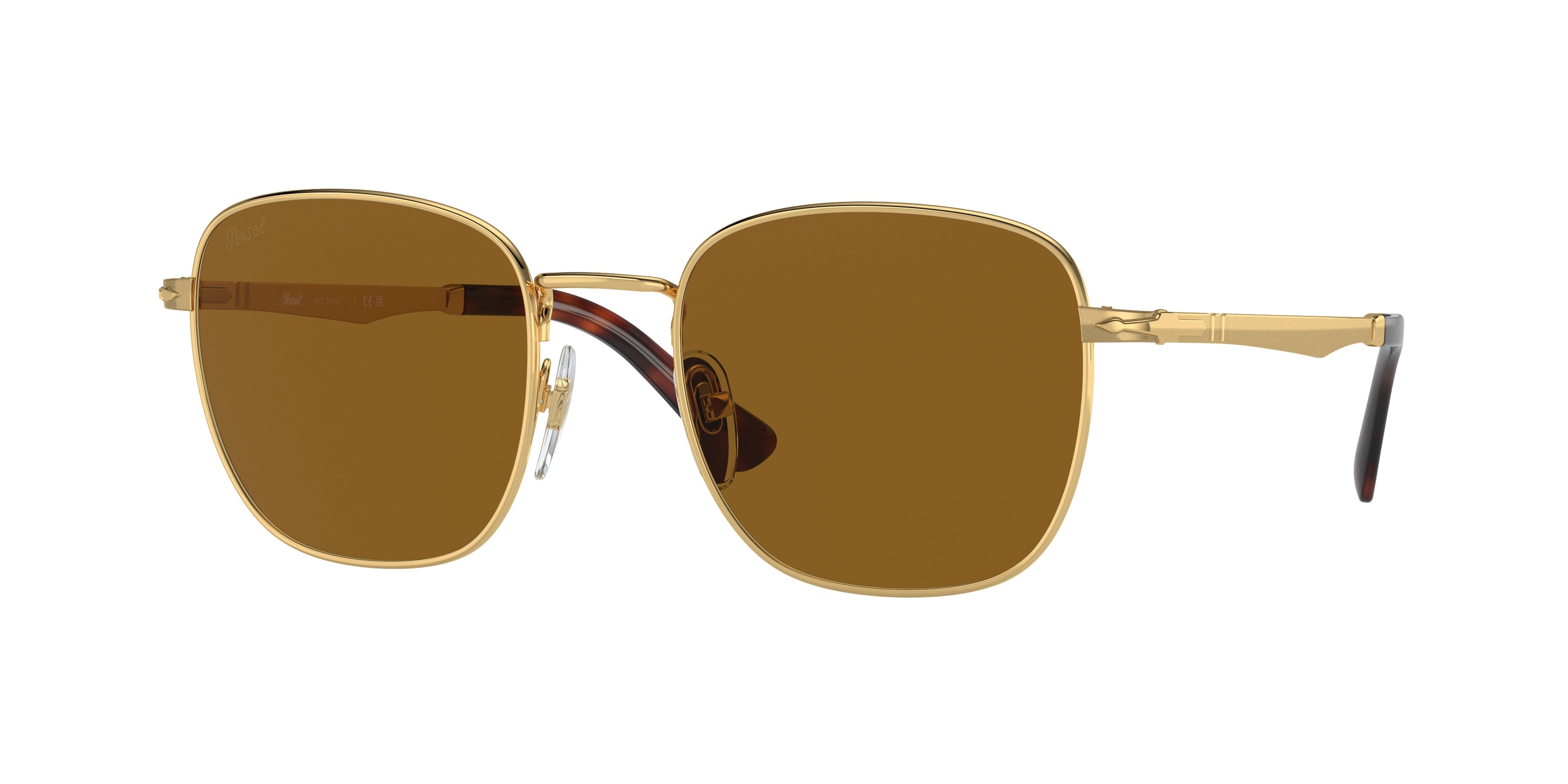 Persol PO2497S Square Sunglasses 114233-Gold 54-140-20 - Color Map Gold