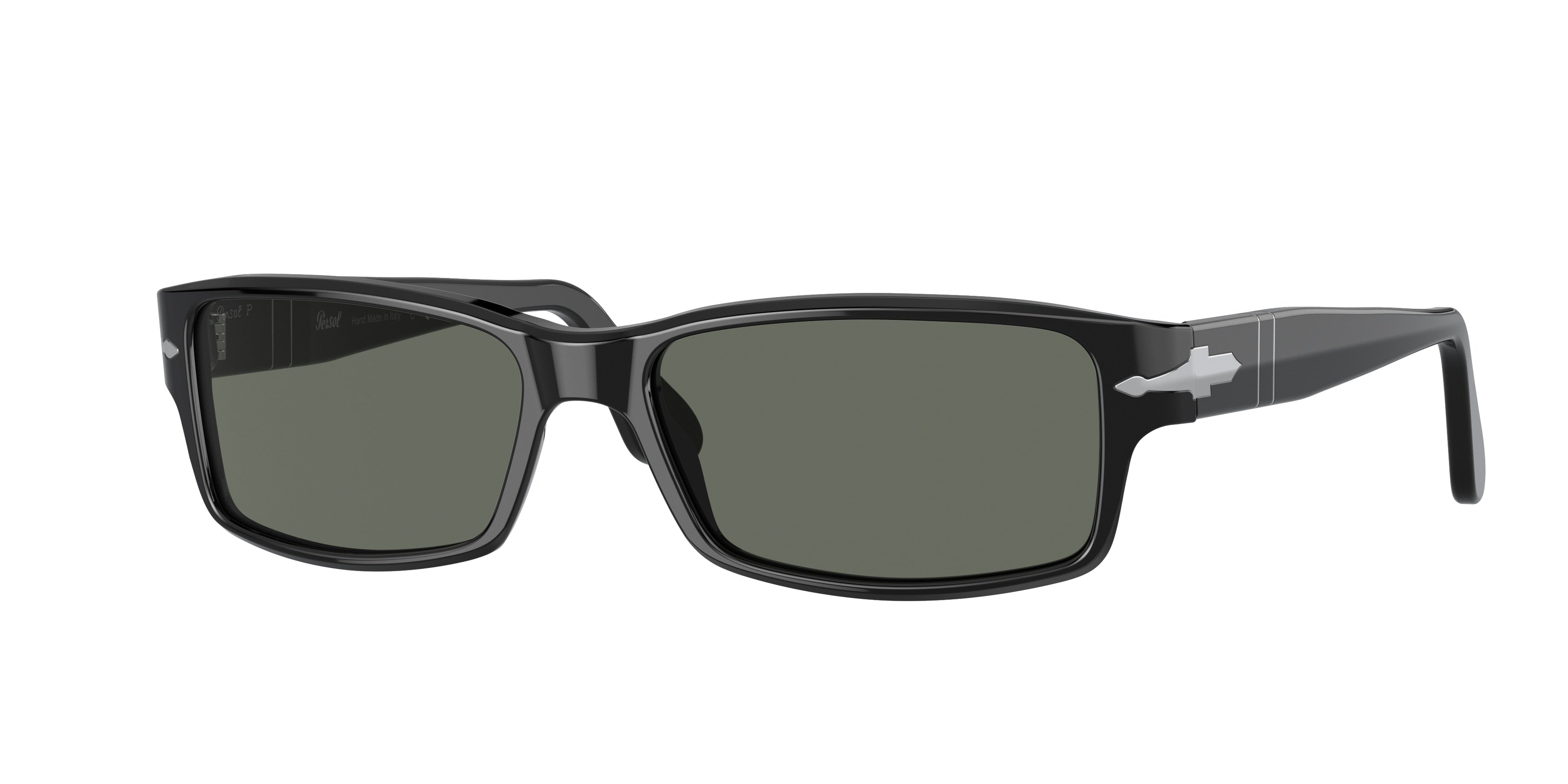 Persol PO2747S (57) PO2747S Rectangle Sunglasses 95/48-Black 57-140-16 - Color Map Black