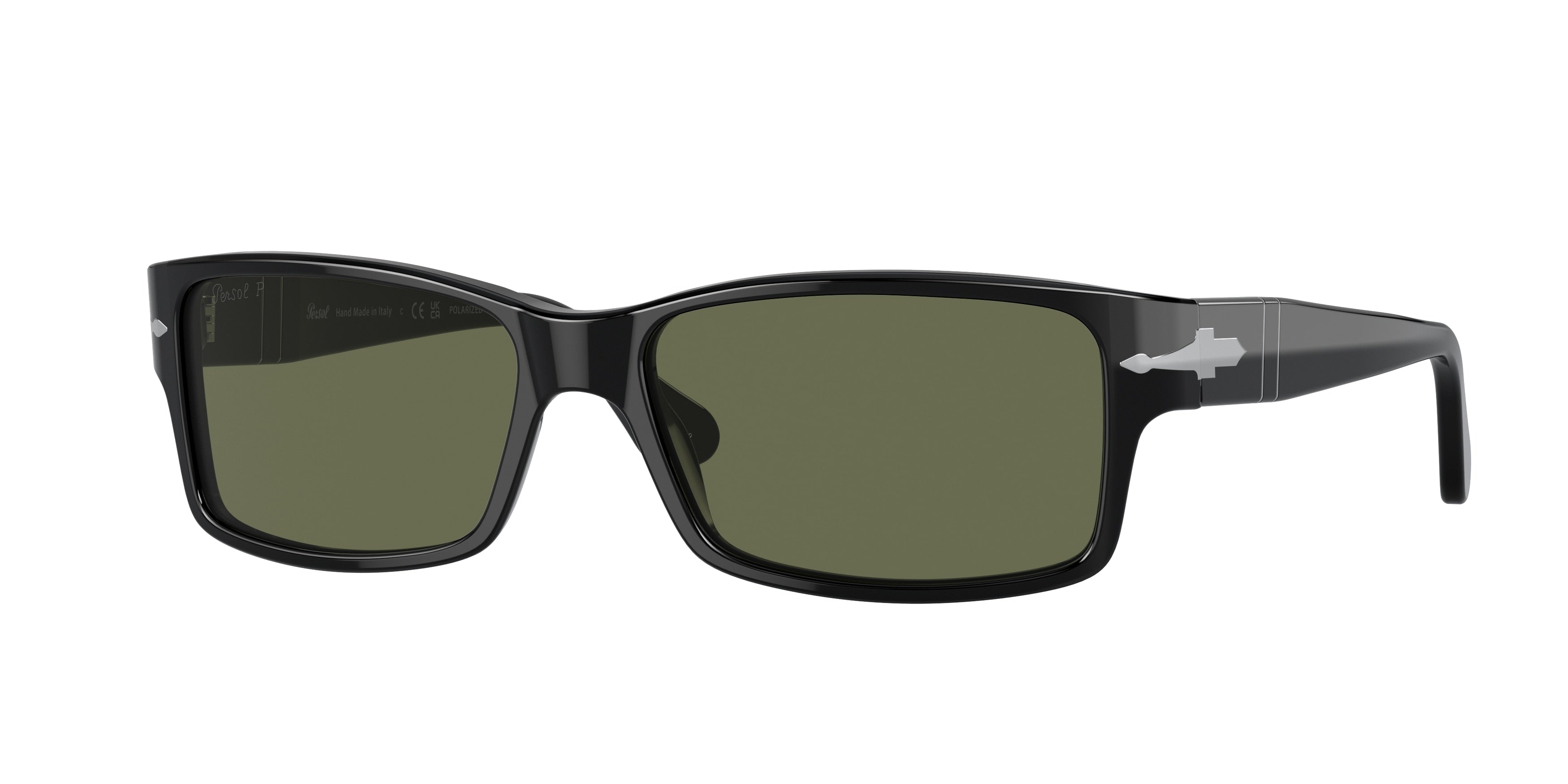 Persol PO2803S Rectangle Sunglasses 95/58-Black 58-140-16 - Color Map Black