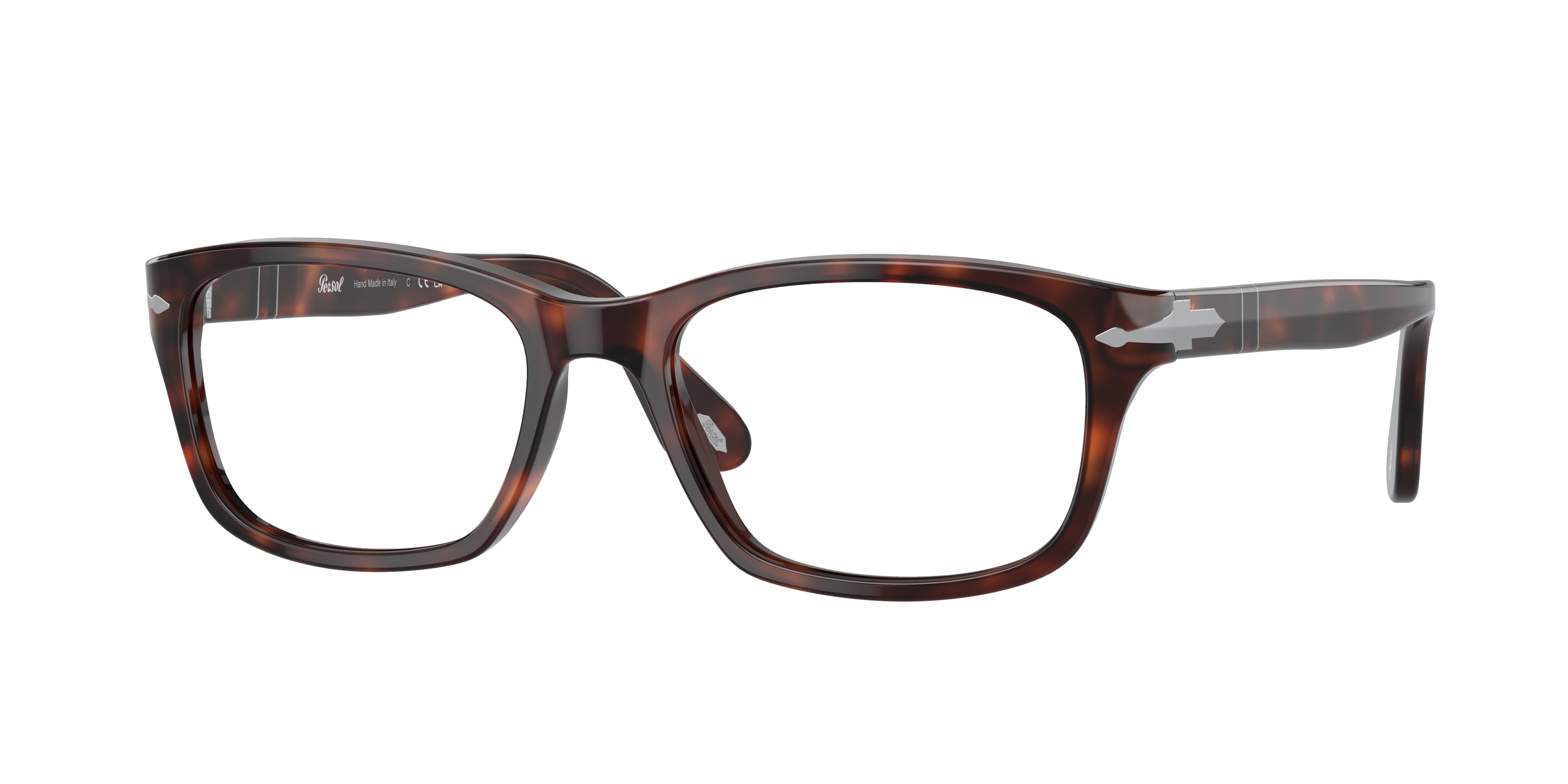 Persol PO3012V Square Eyeglasses 24-Havana 54-145-18 - Color Map Tortoise