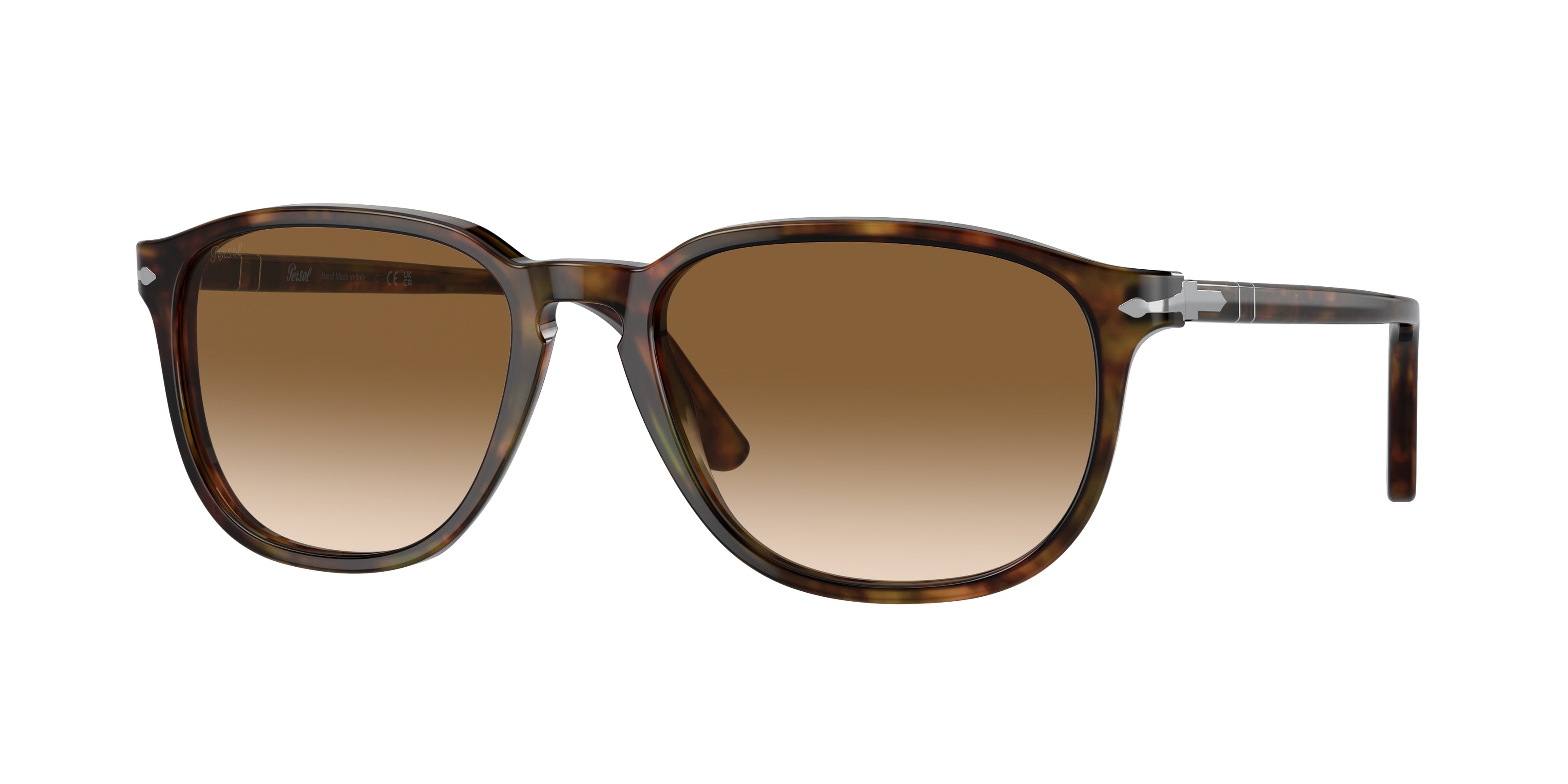 Persol PO3019S Square Sunglasses 108/51-Caffe 55-145-18 - Color Map Tortoise