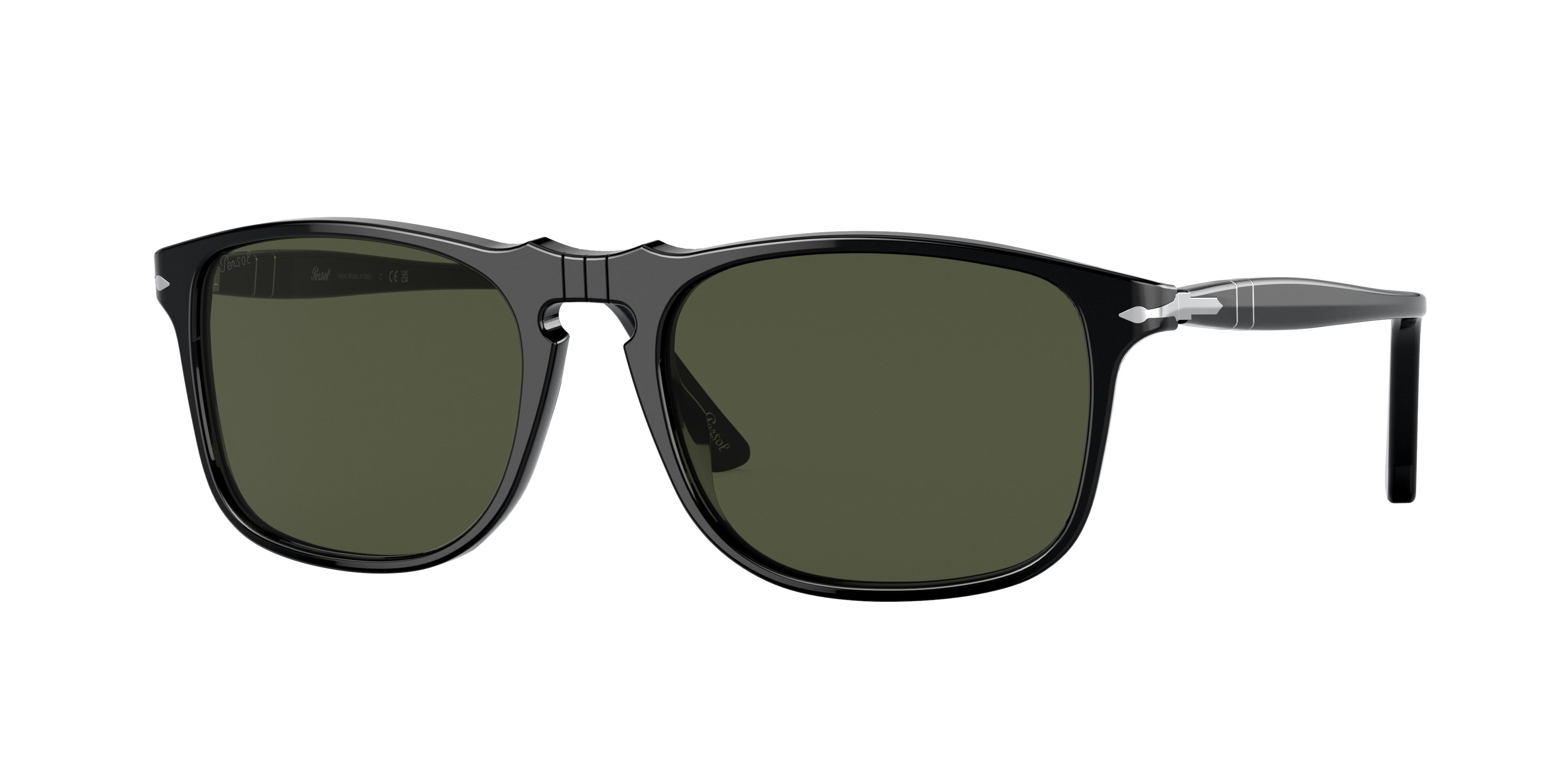 Persol PO3059S Square Sunglasses 95/31-Black 54-145-18 - Color Map Black