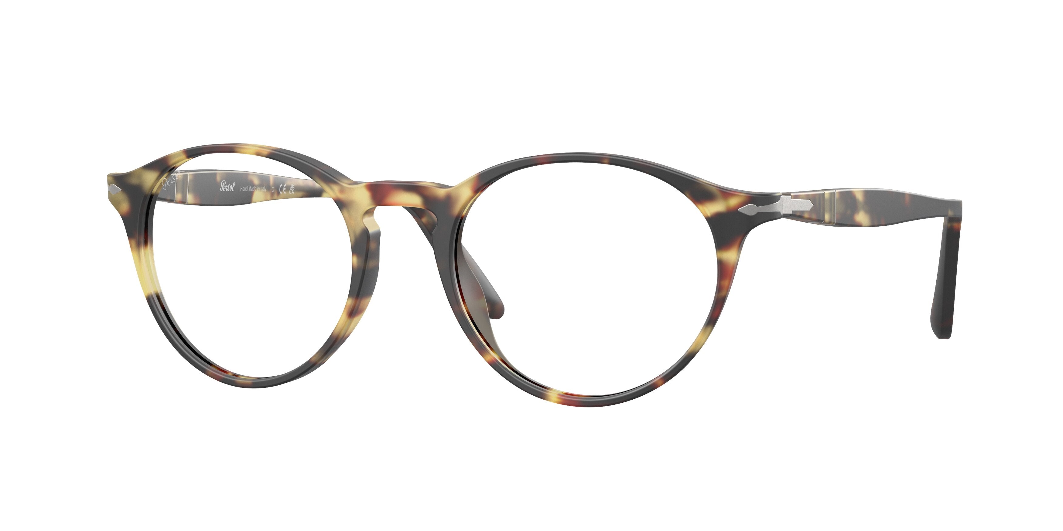 Persol PO3092SM Round Sunglasses 9005BF-Tabacco Virginia 50-145-19 - Color Map Tortoise