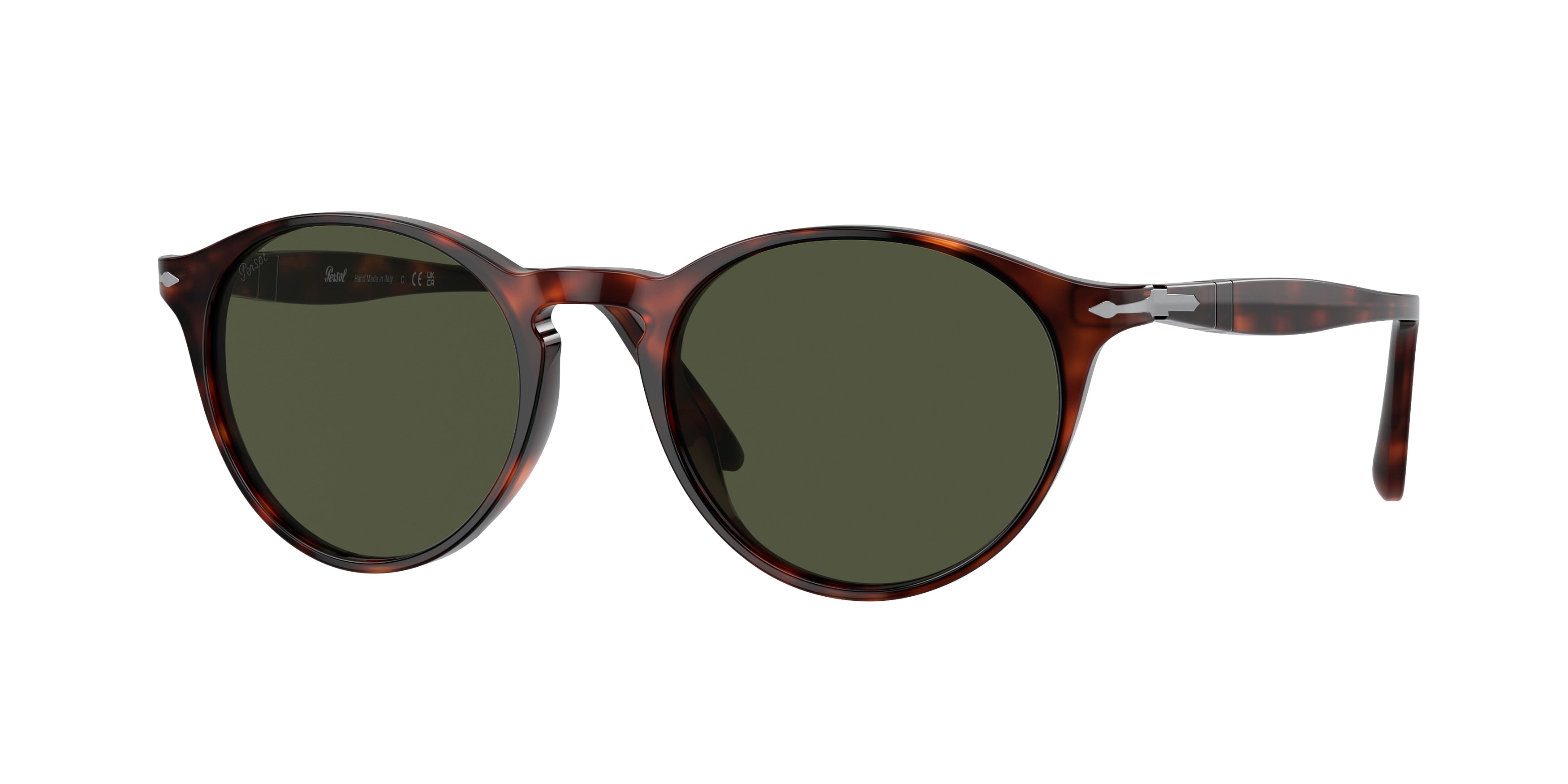 Persol PO3092SM Round Sunglasses 901531-Havana 52-145-19 - Color Map Tortoise