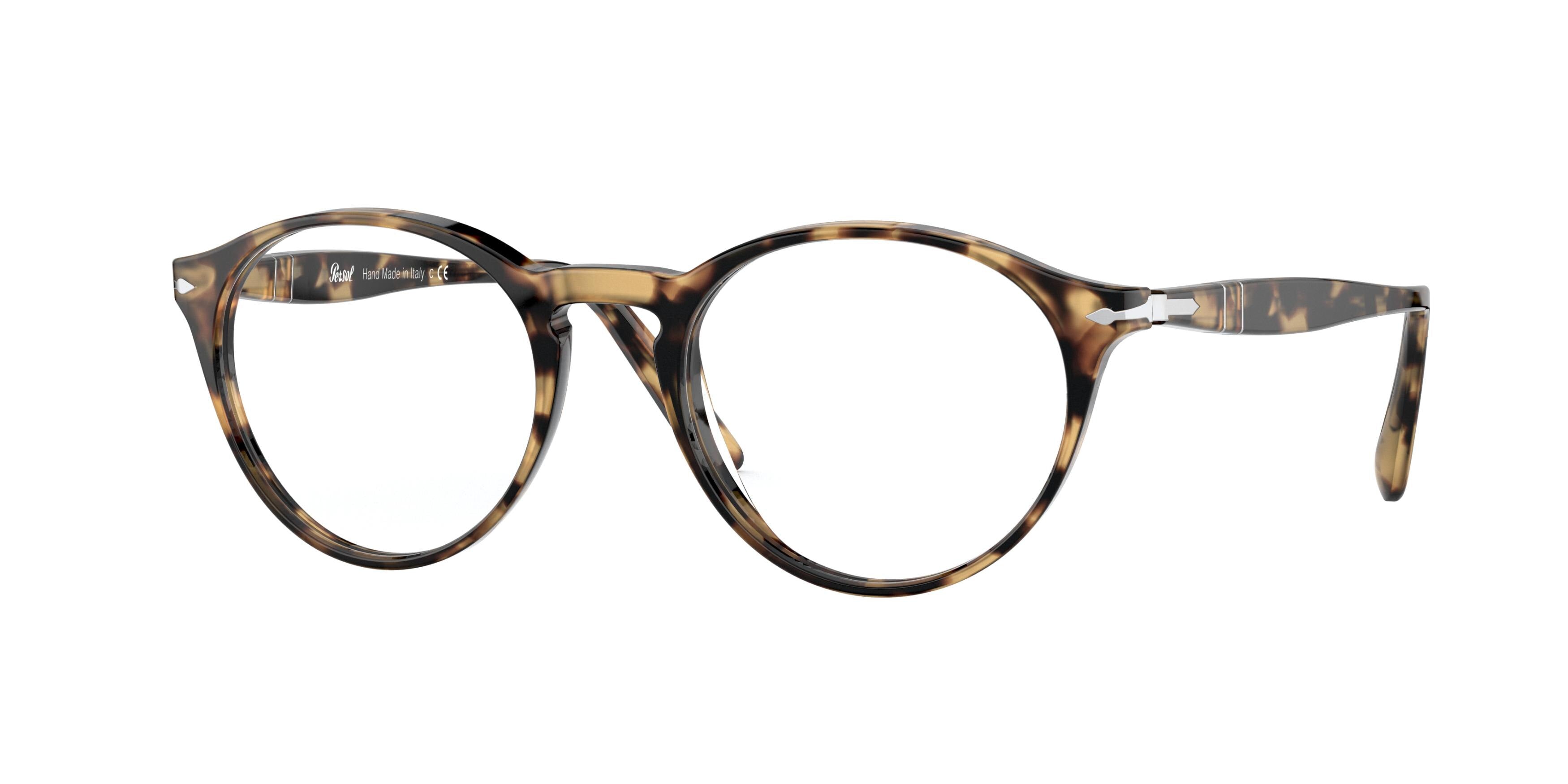 Persol PO3092VA Round Eyeglasses  1056- 50-145-19 - Color Map Clear