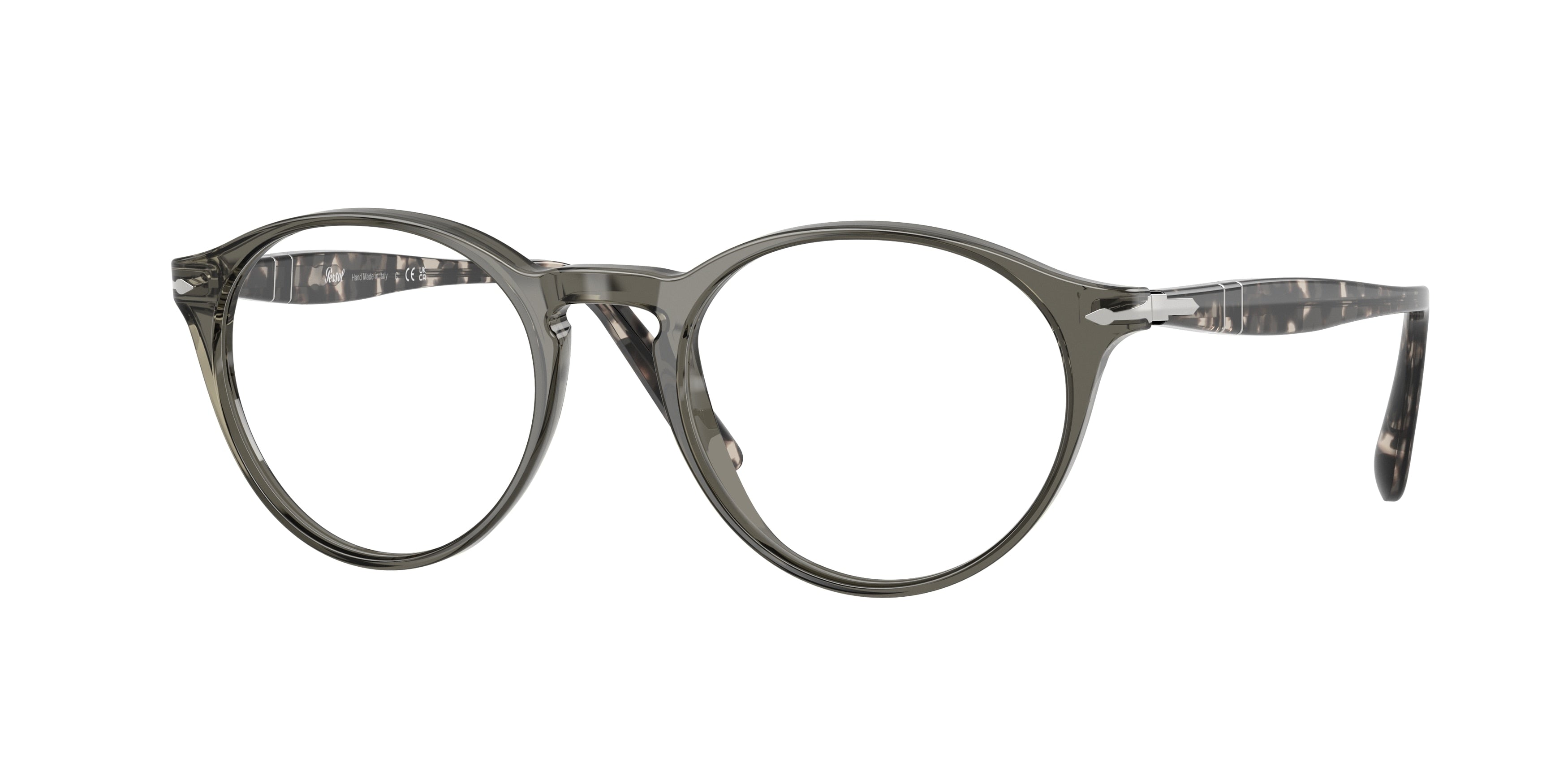Persol PO3092V Phantos Eyeglasses 1219-Smoke 50-145-19 - Color Map Grey