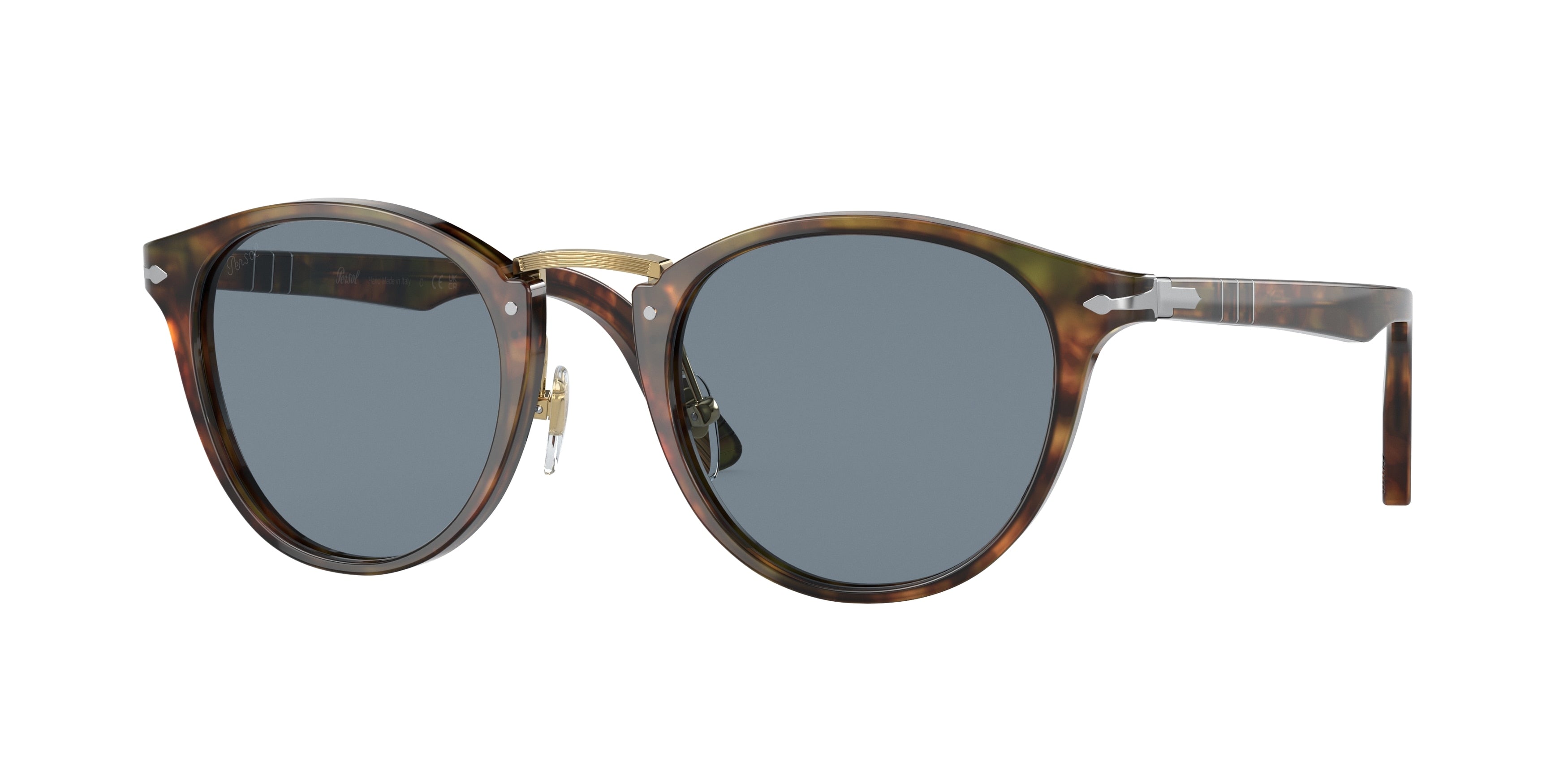 Persol PO3108S Phantos Sunglasses 108/56-Caffe 49-145-22 - Color Map Tortoise