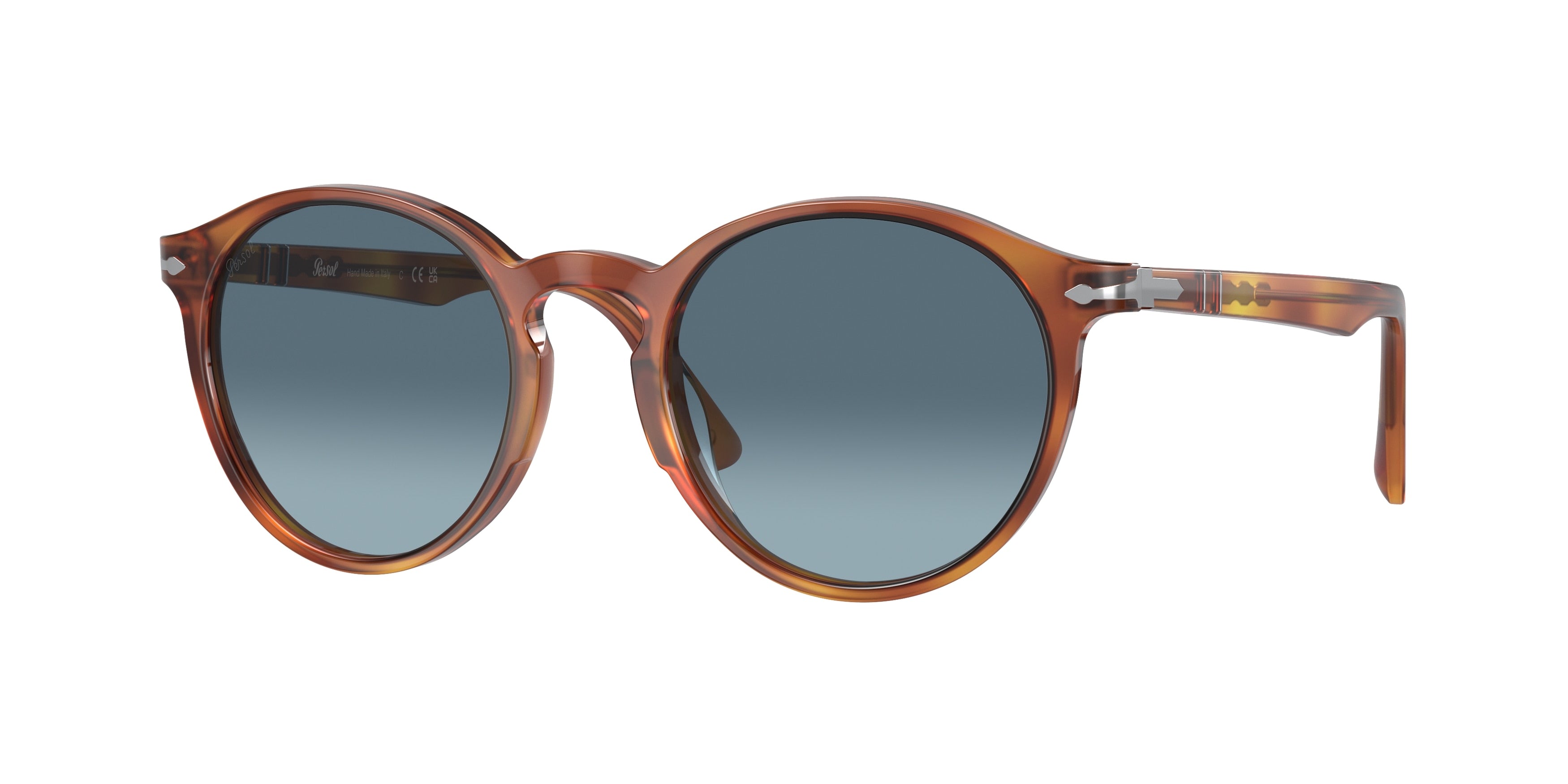 Persol PO3171S Phantos Sunglasses 96/Q8-Terra Di Siena 52-145-20 - Color Map Brown