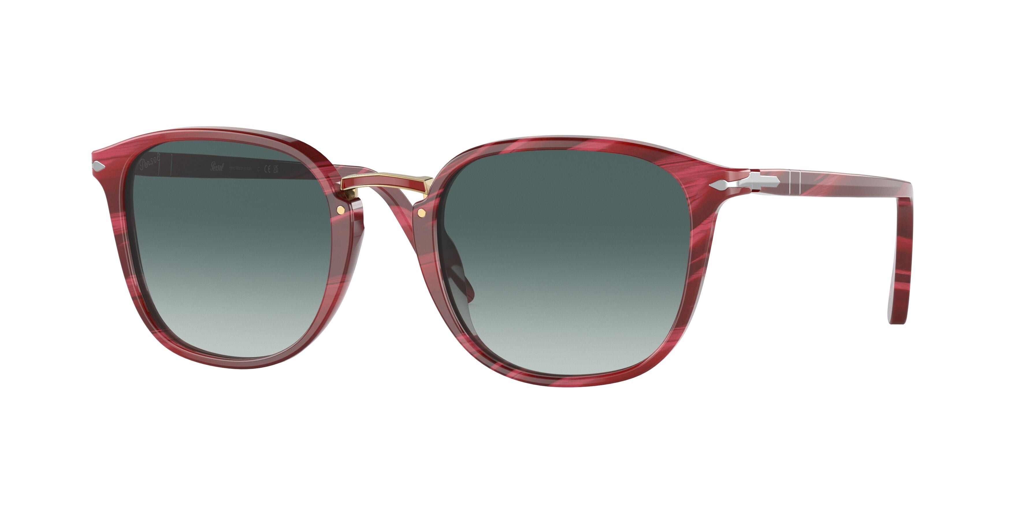Persol PO3186S Phantos Sunglasses 111271-Red 51-145-21 - Color Map Red