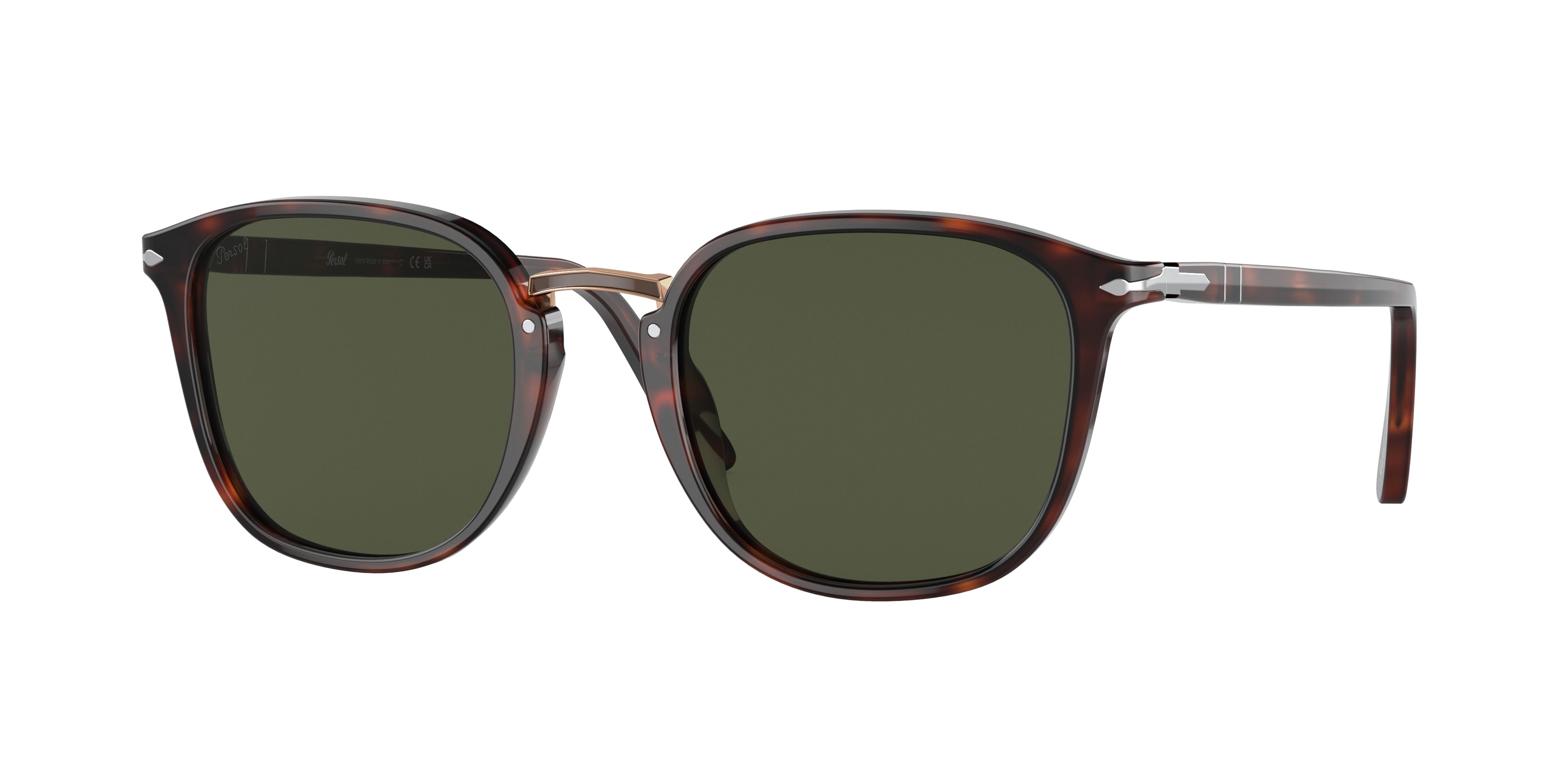 Persol PO3186S Round Sunglasses 24/31-Havana 51-145-21 - Color Map Tortoise