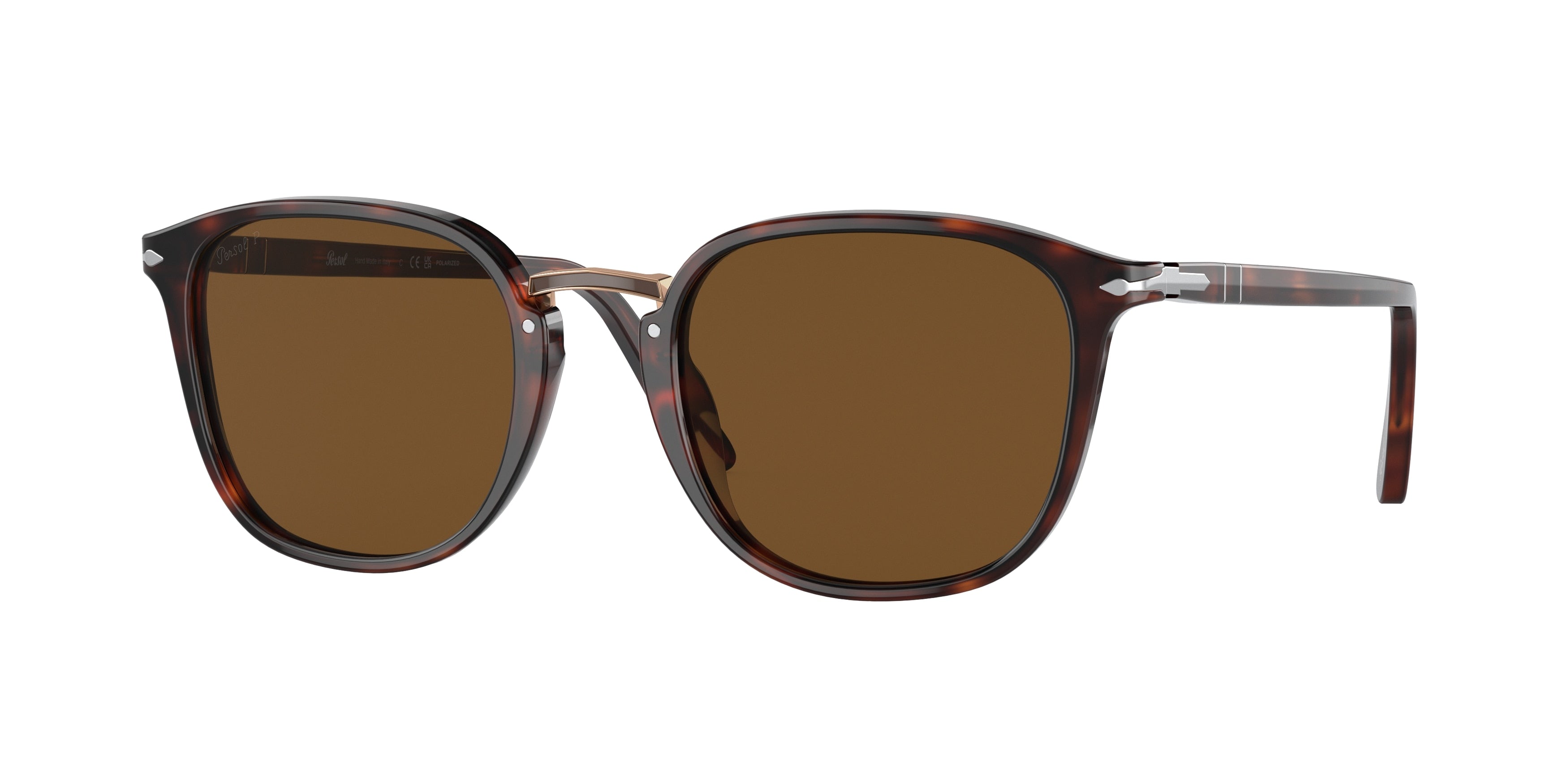 Persol PO3186S Round Sunglasses 24/57-Havana 53-145-21 - Color Map Tortoise