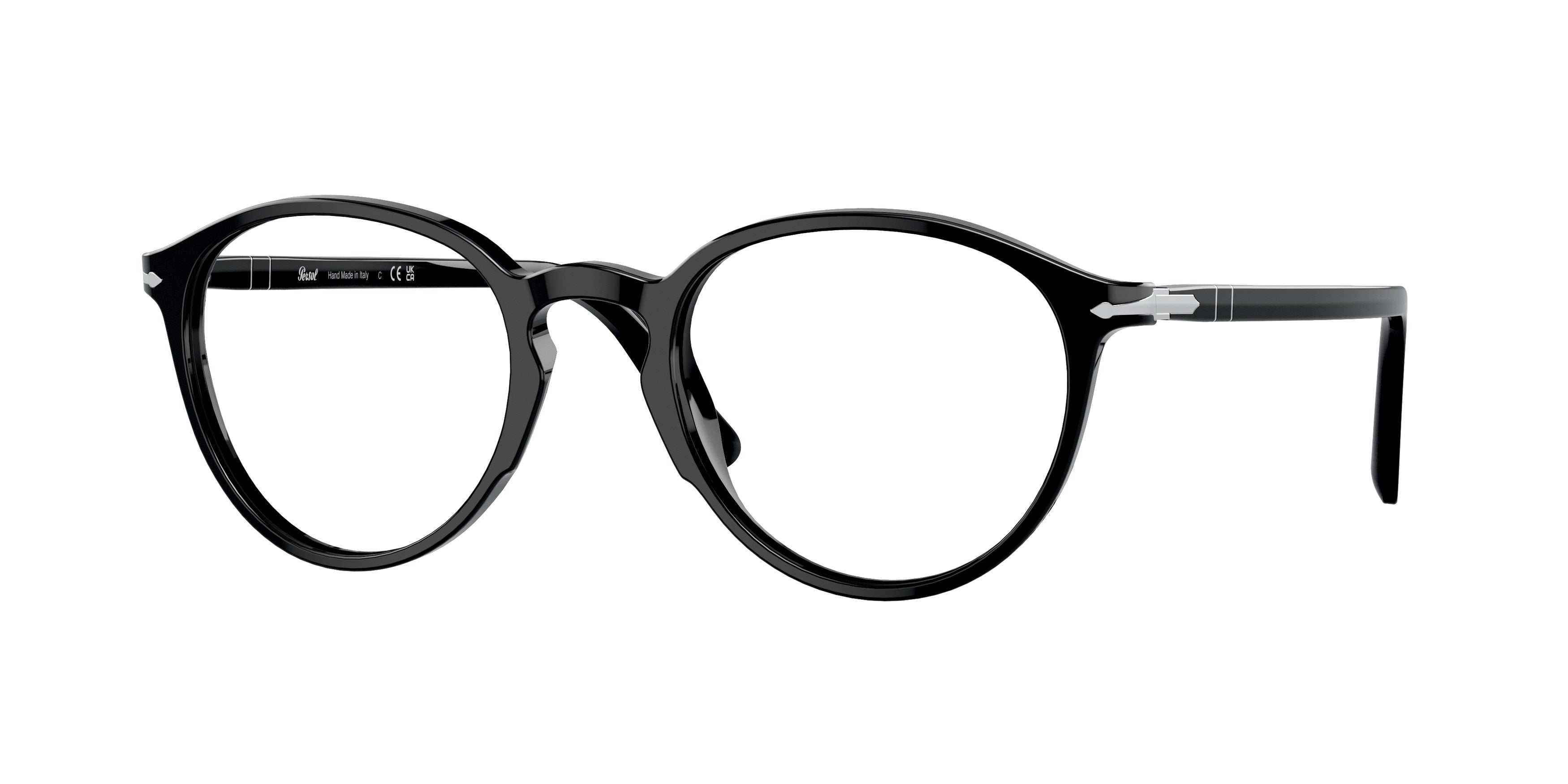 Persol PO3218V Phantos Eyeglasses 95-Black 51-145-21 - Color Map Black