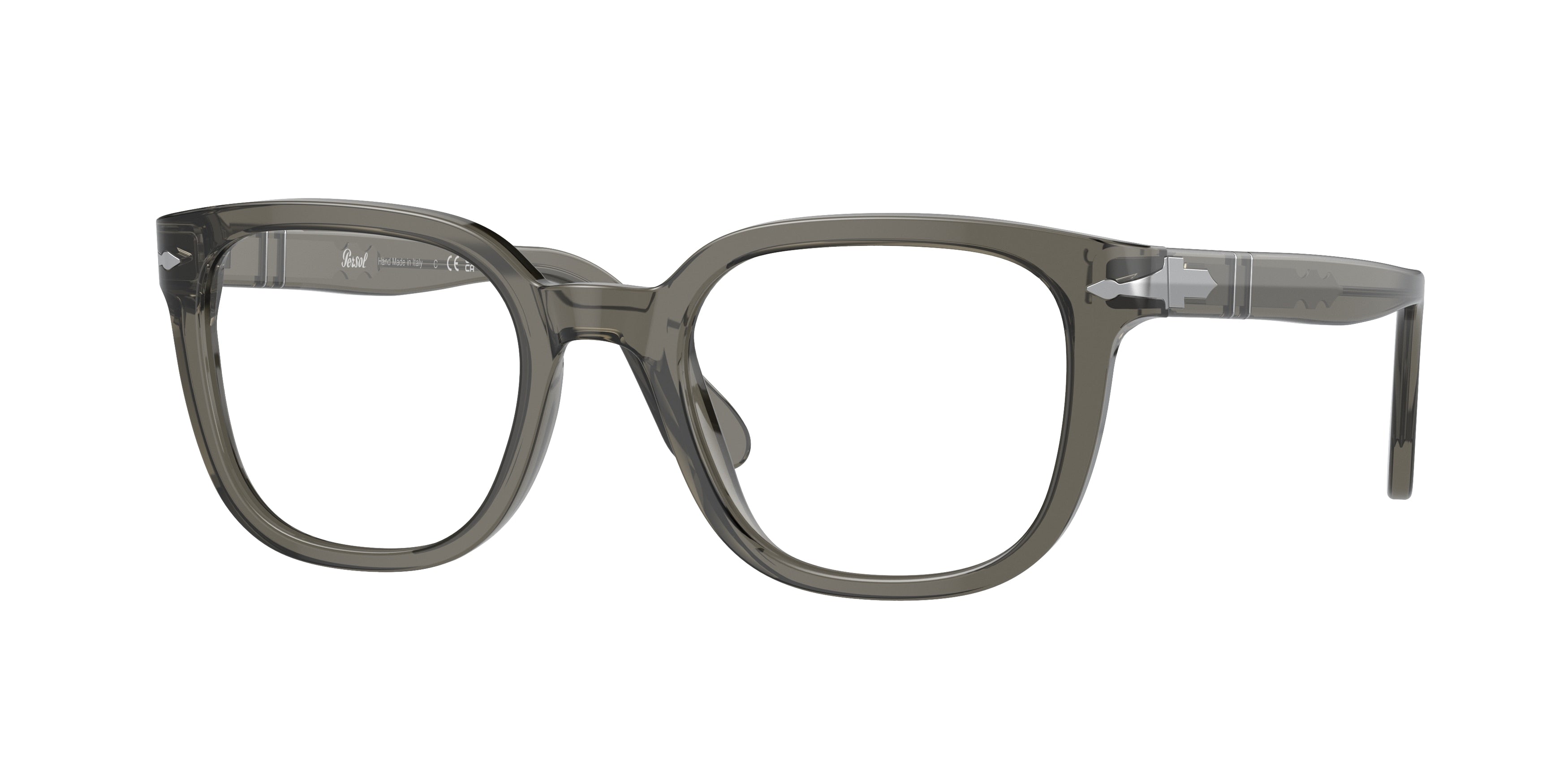 Persol PO3263V Square Eyeglasses 1103-Grey 52-145-21 - Color Map Grey